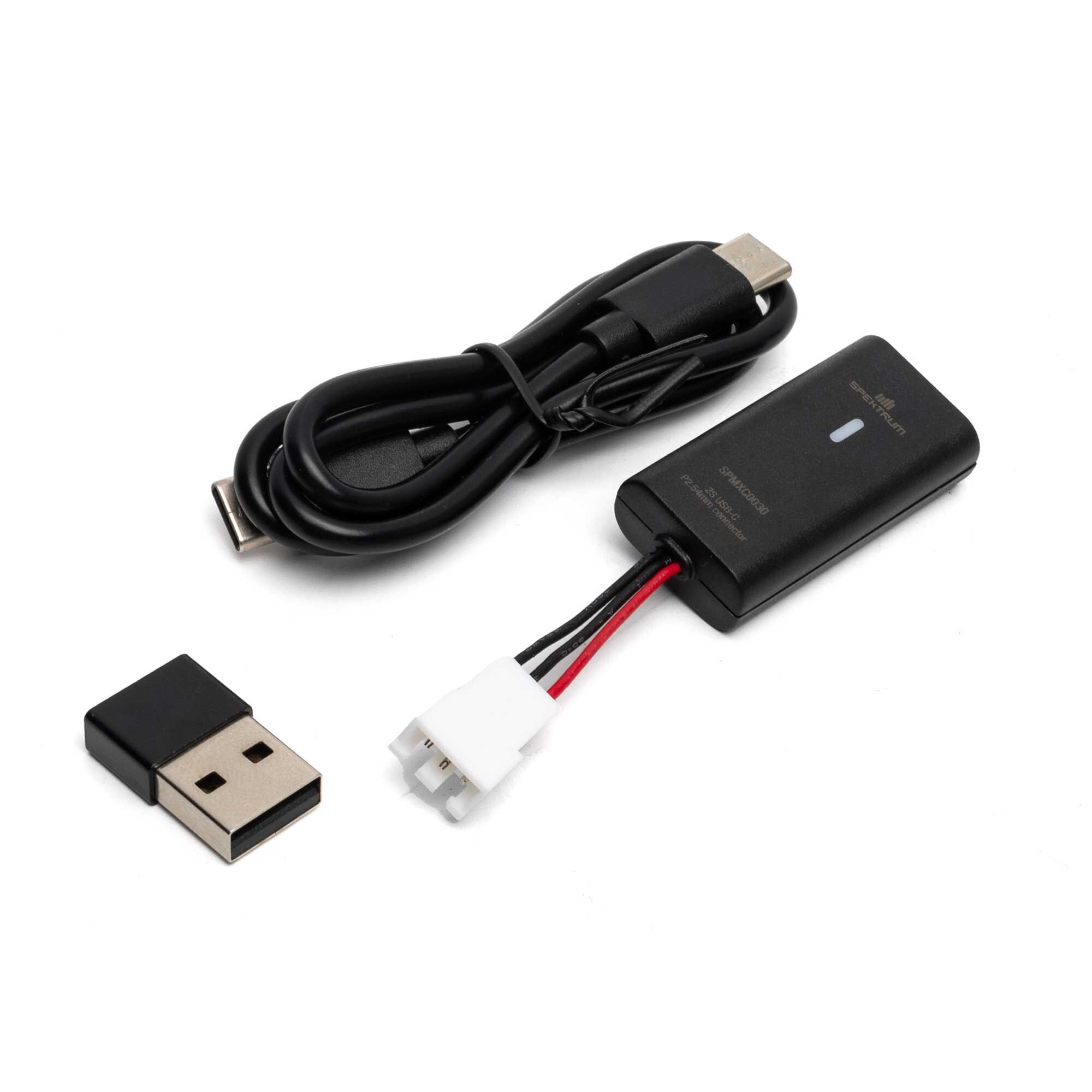 Spektrum Accessories 2S PH2.54 JST-XH 3-pin LiPo USB-C 500mAh Charger