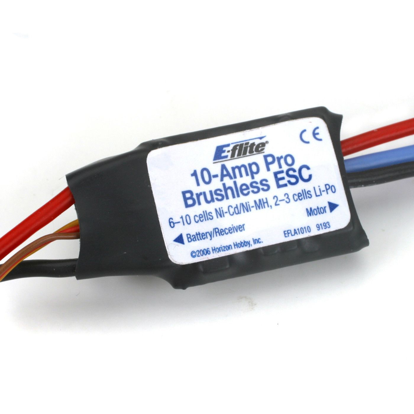 E-flite 10-Amp Pro BEC Brushless ESC: JST