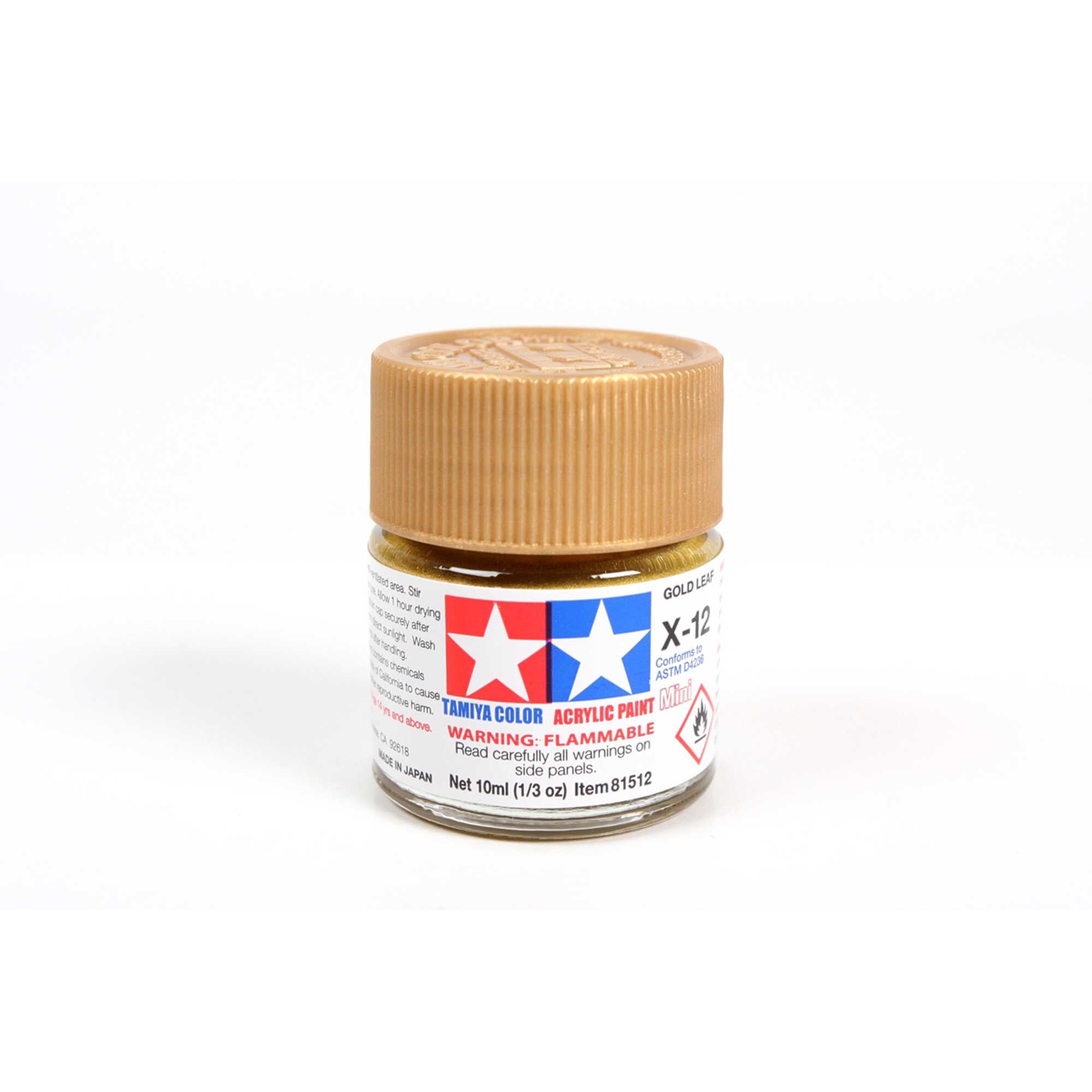 Tamiya Acrylic Mini X12, Gold Leaf
