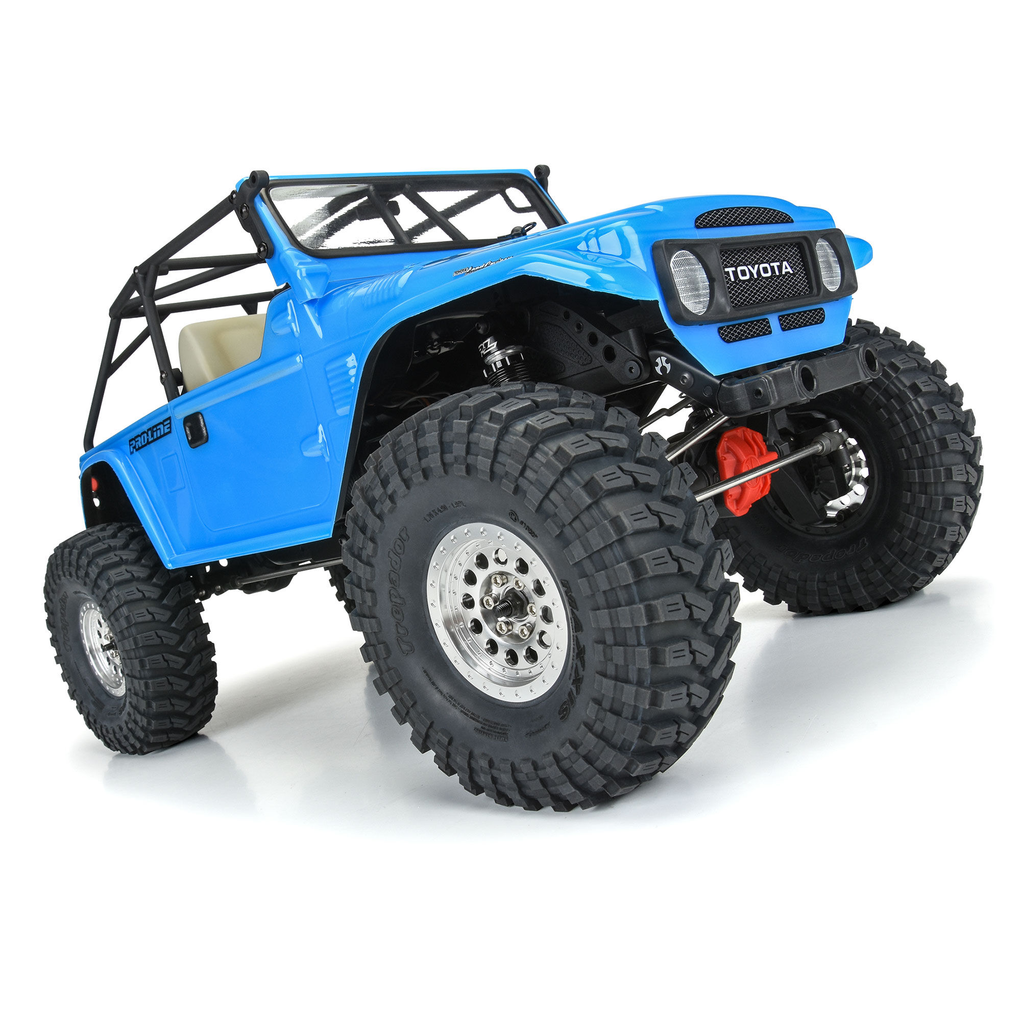 Pro-Line Racing 1/10 1979 Toyota Land Cruiser FJ40 Clear Body/Cage 12.3" WB Crawlers