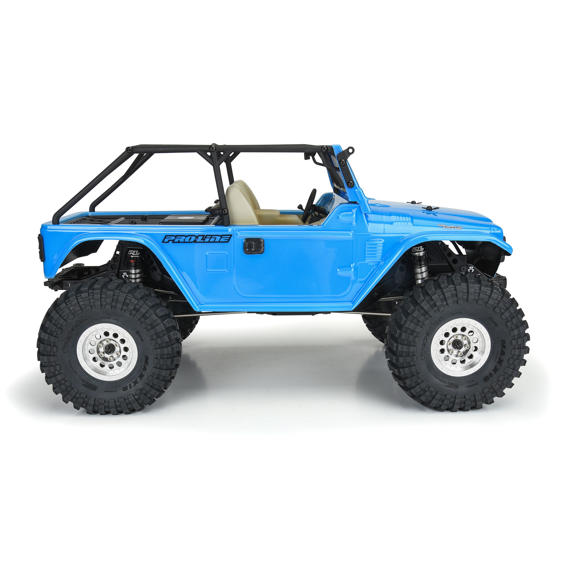 Pro-Line Racing 1/10 1979 Toyota Land Cruiser FJ40 Clear Body/Cage 12.3" WB Crawlers
