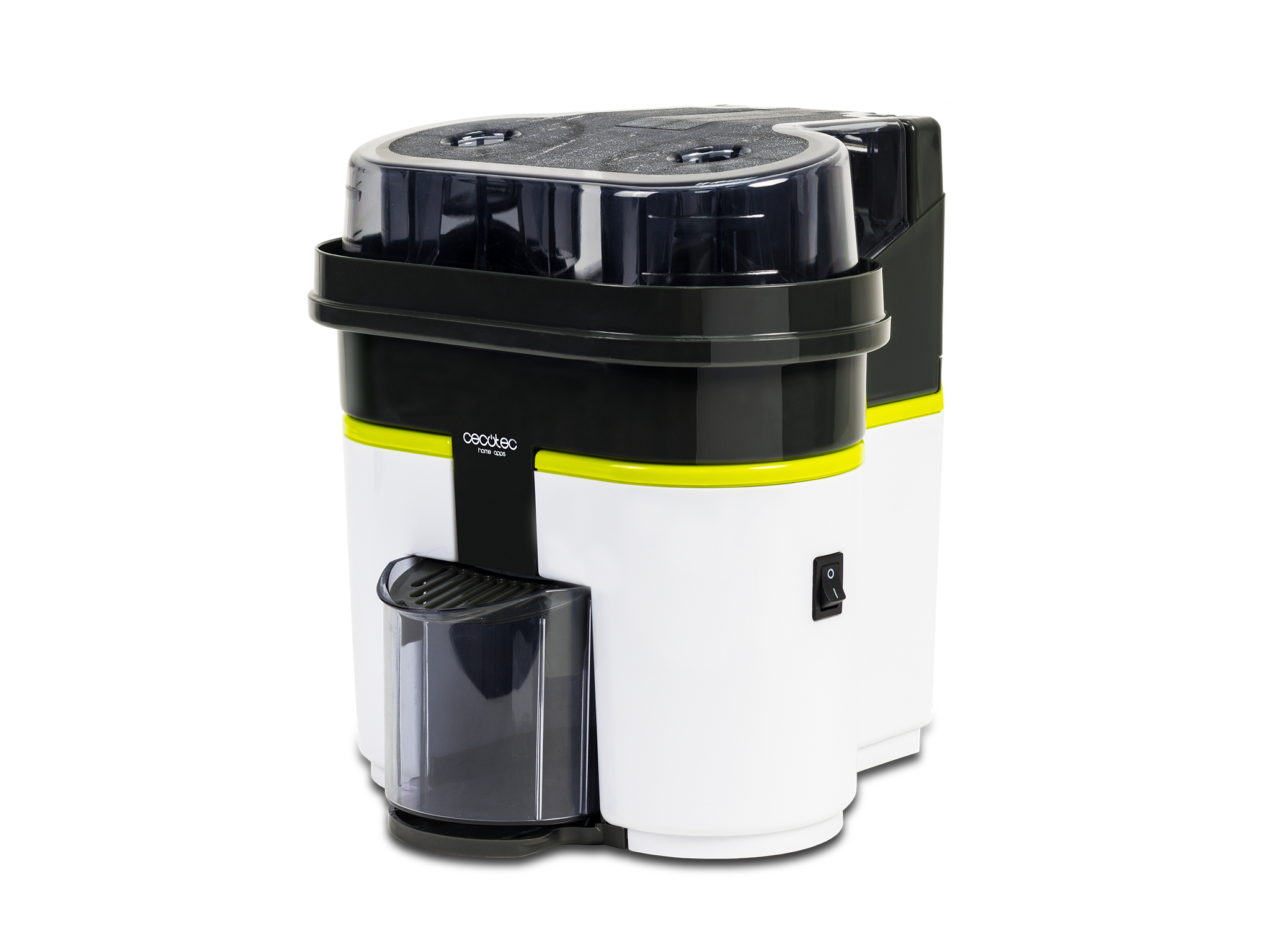 Cecojuicer Zitrus Turbo. Exprimidor de 90 W, 2 Cabezales, Depòsito de 500 ml, Libre de BPA, Fácil Limpieza