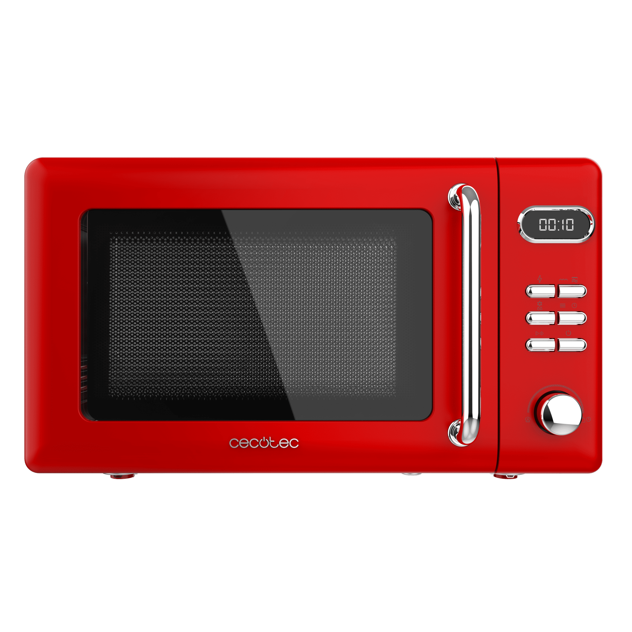 ProClean 5110 Retro Red Microondas digital con grill de 20 y 700 W.