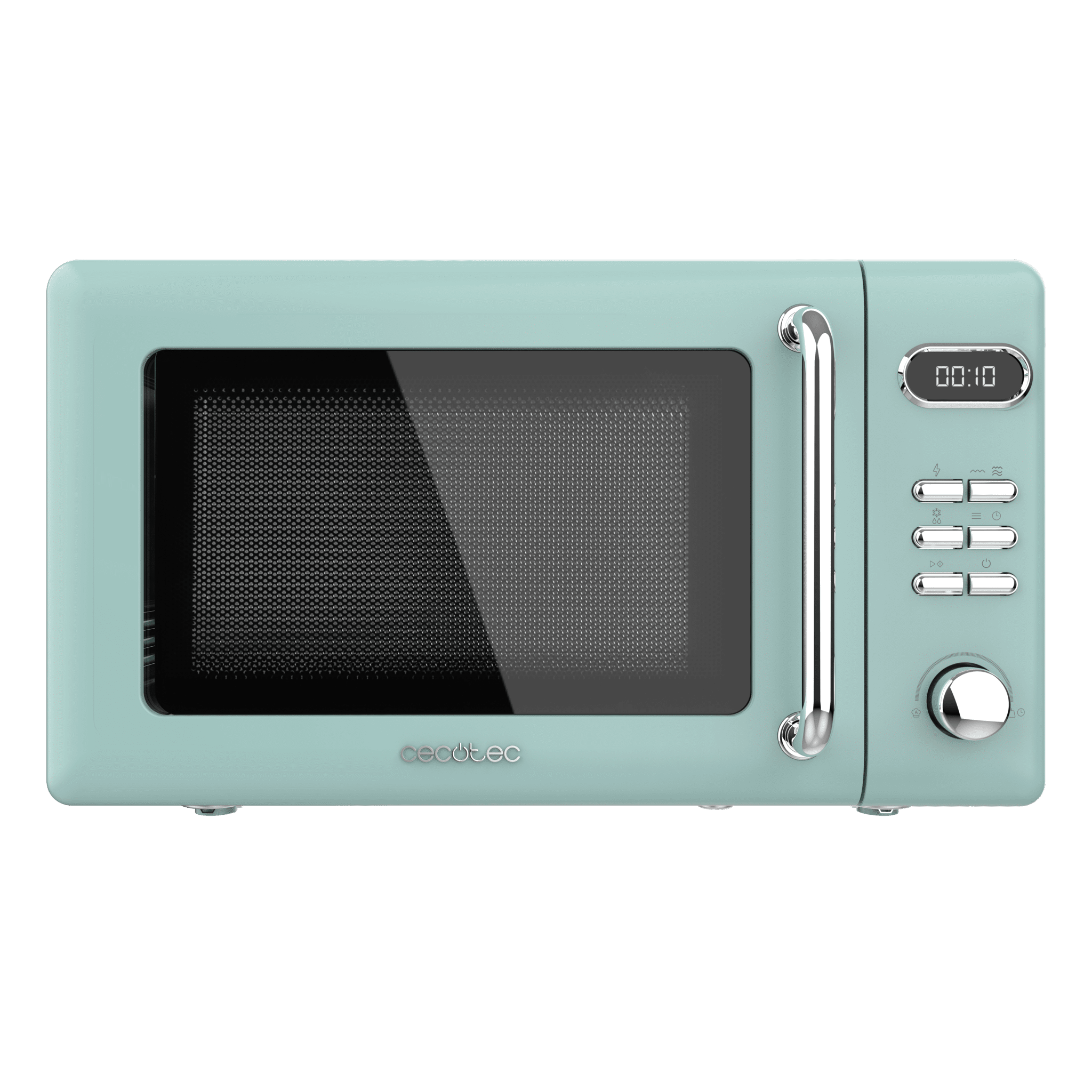 ProClean 5110 Retro Green Microondas digital con grill de 20 L y 700 W.