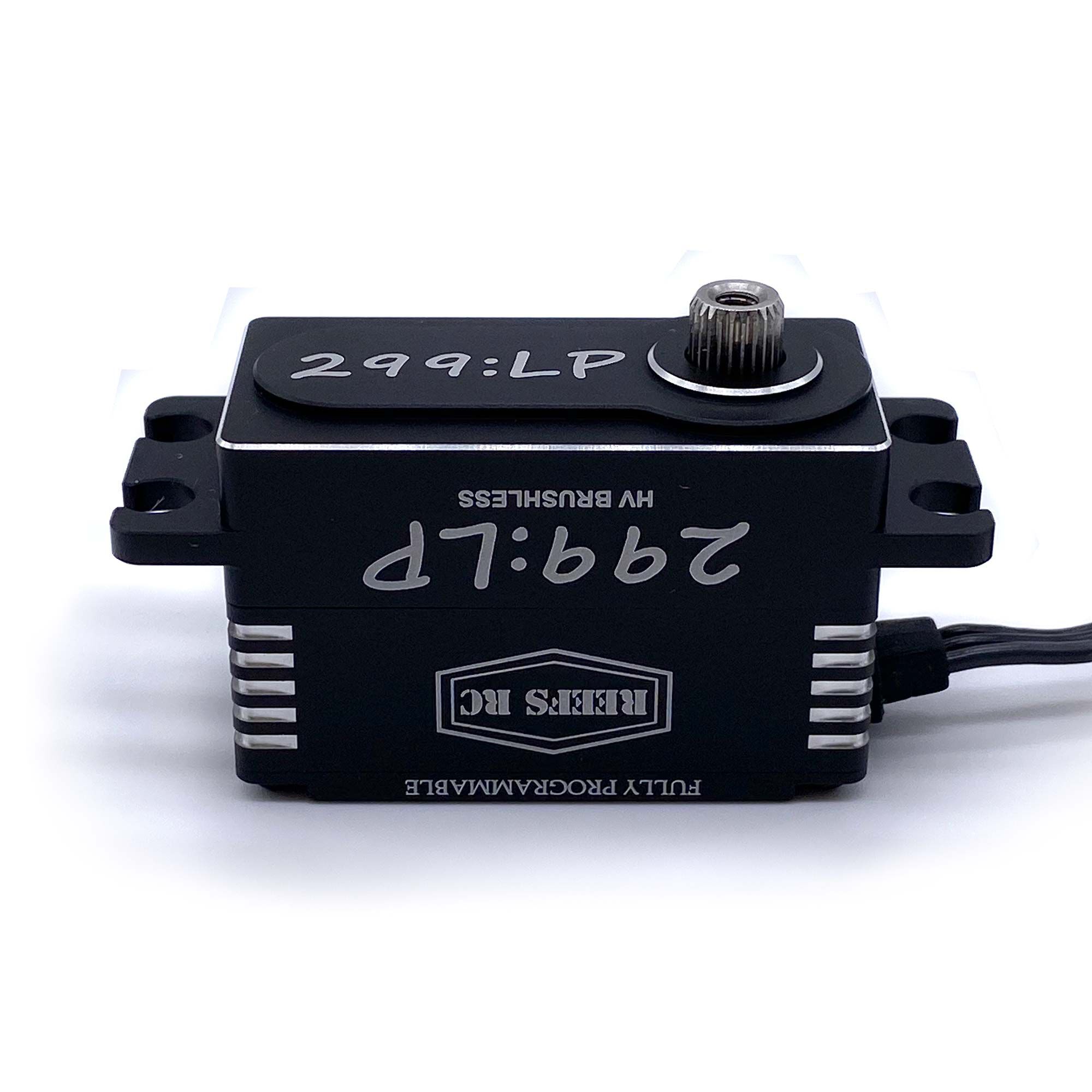 REEFS RC 299:LP Low Profile Digital Metal Gear Waterproof Programmable Servo, Black