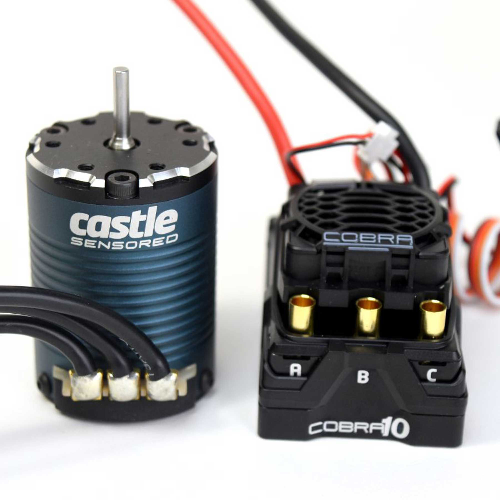 Castle Creations Cobra 10 Electronic Speed Control & 1406-1900KV Sensored Motor Combo