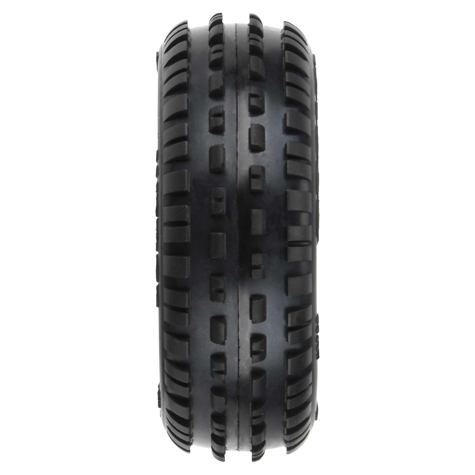 Pro-Line Racing 1/18 Wedge Front Carpet Mini-B Tires Mounted 8mm Yellow Wheels (2)