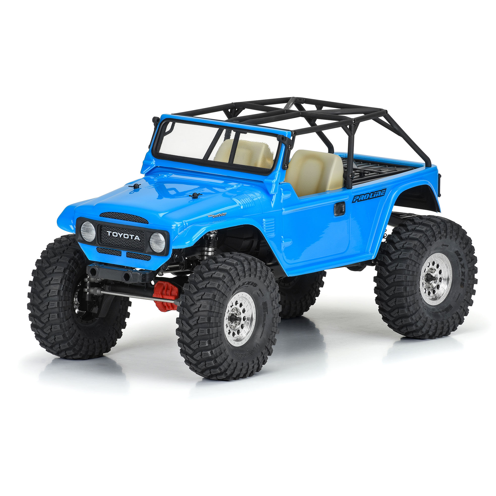 Pro-Line Racing 1/10 1979 Toyota Land Cruiser FJ40 Clear Body/Cage 12.3" WB Crawlers