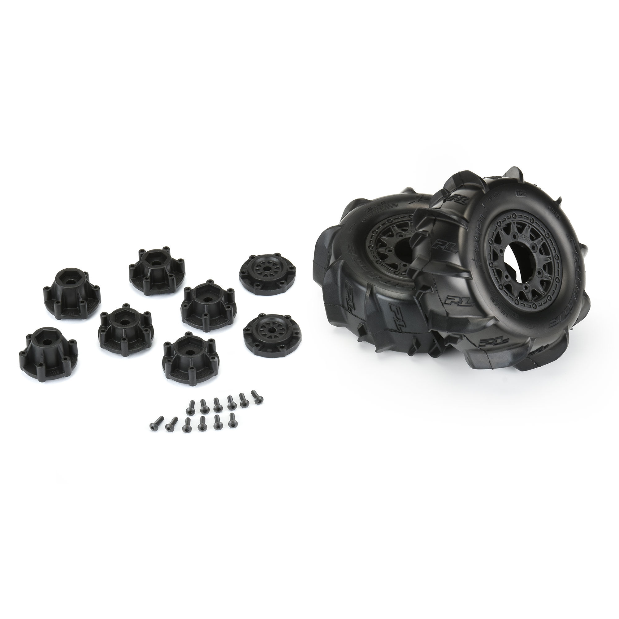 Pro-Line Racing 1/10 Dumont Front/Rear 2.2"/3.0" SC Mounted 12mm Black Raid (2)