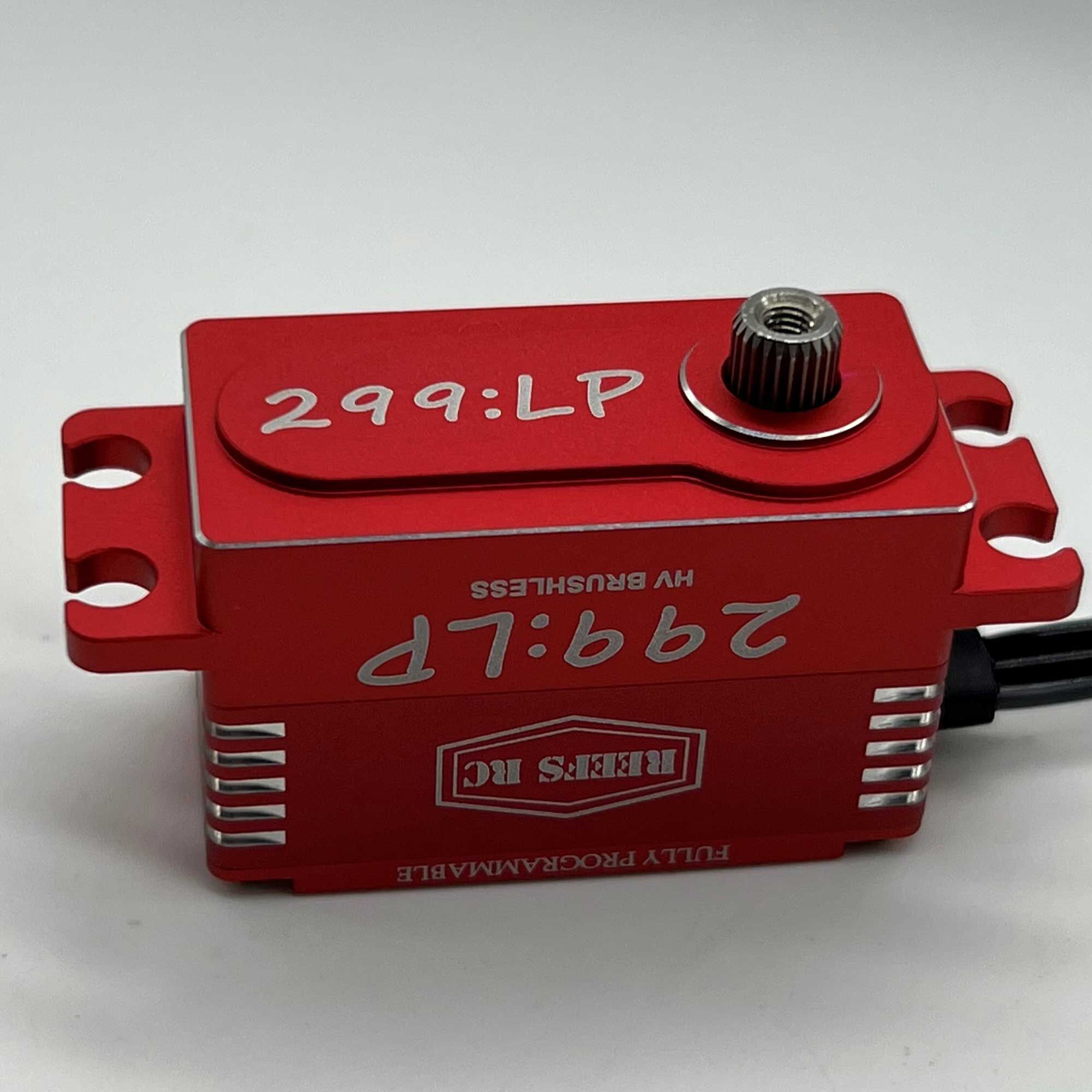 REEFS RC 299:LP Low Profile Digital Metal Gear Waterproof Programmable Servo, Red