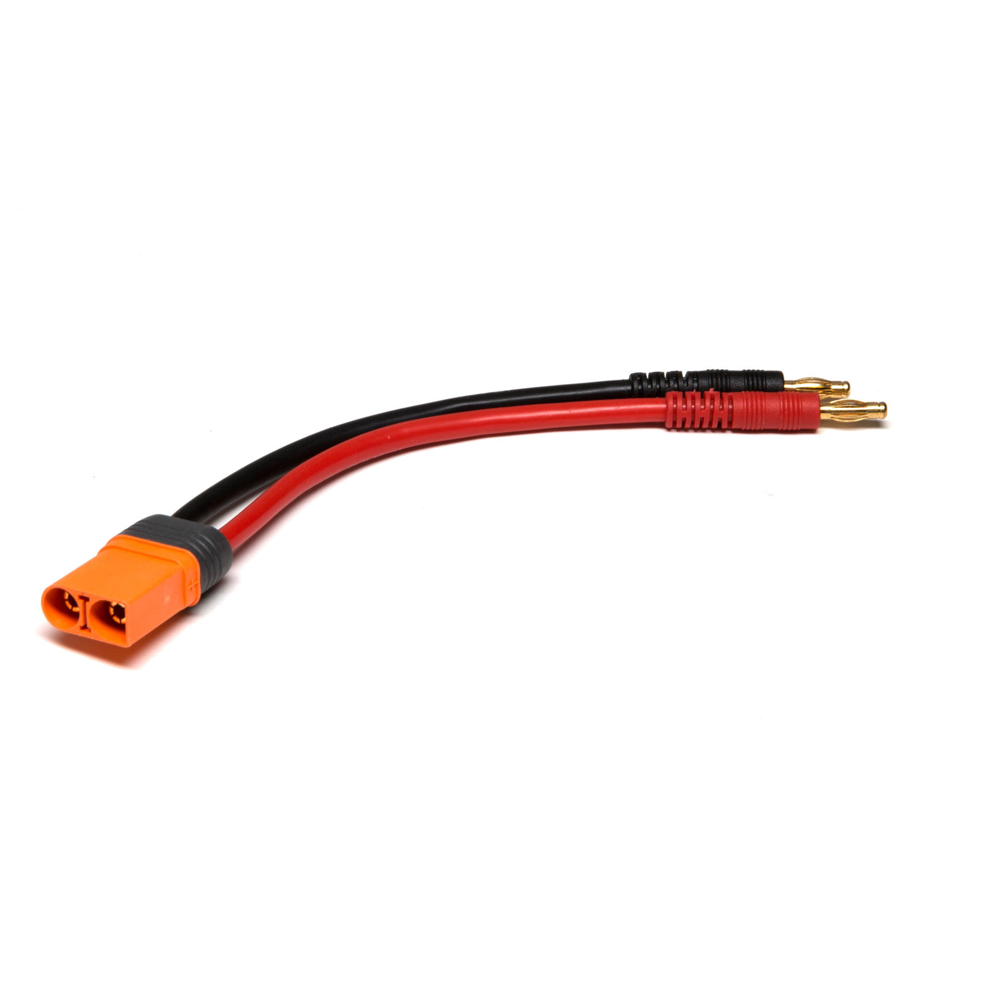 Spektrum Accessories Adapter: IC5 Device / 4mm Male Bullets with 6" Wires: 13 AWG