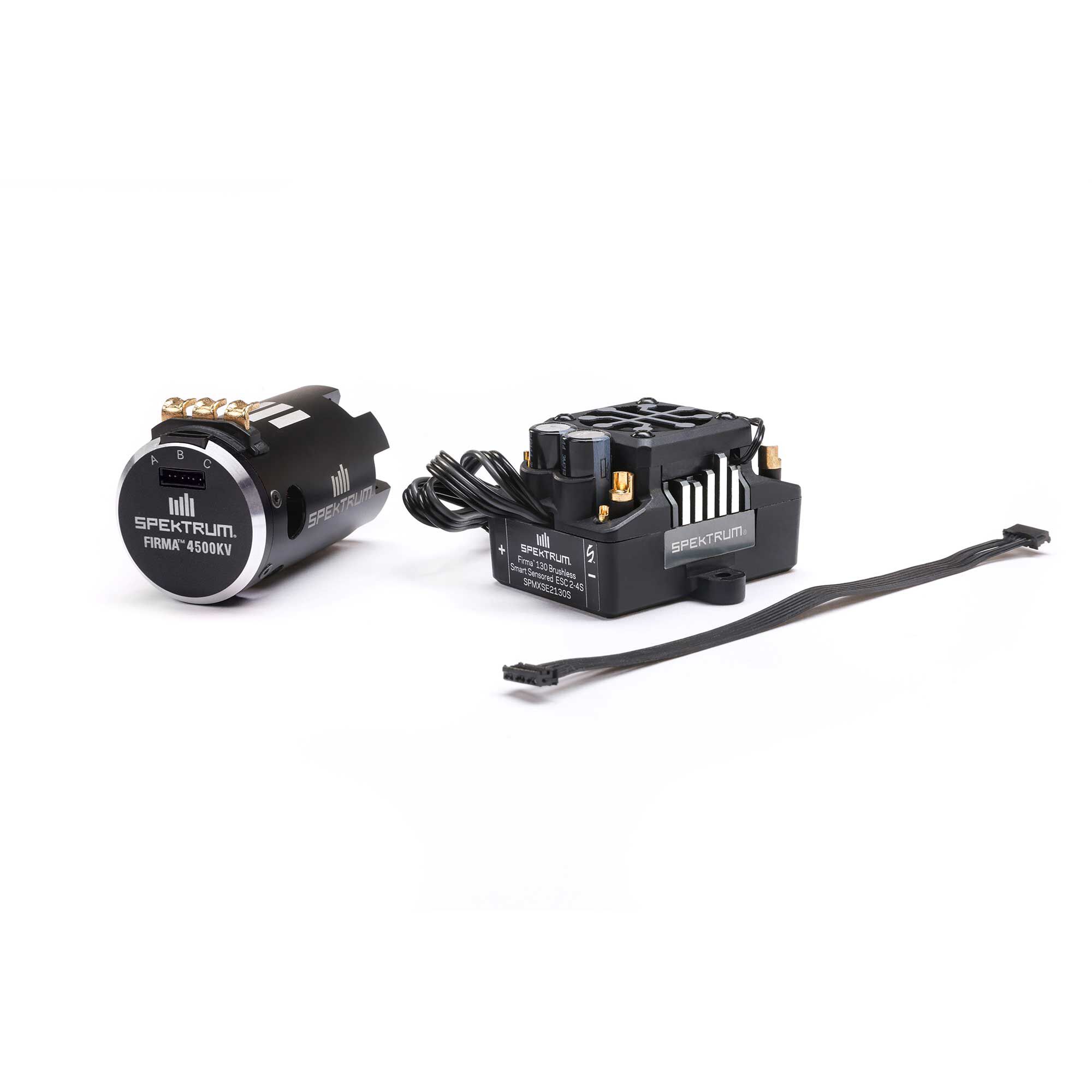 Spektrum Accessories Firma 130A Brushless Smart ESC / 4500Kv Sensored Motor Combo