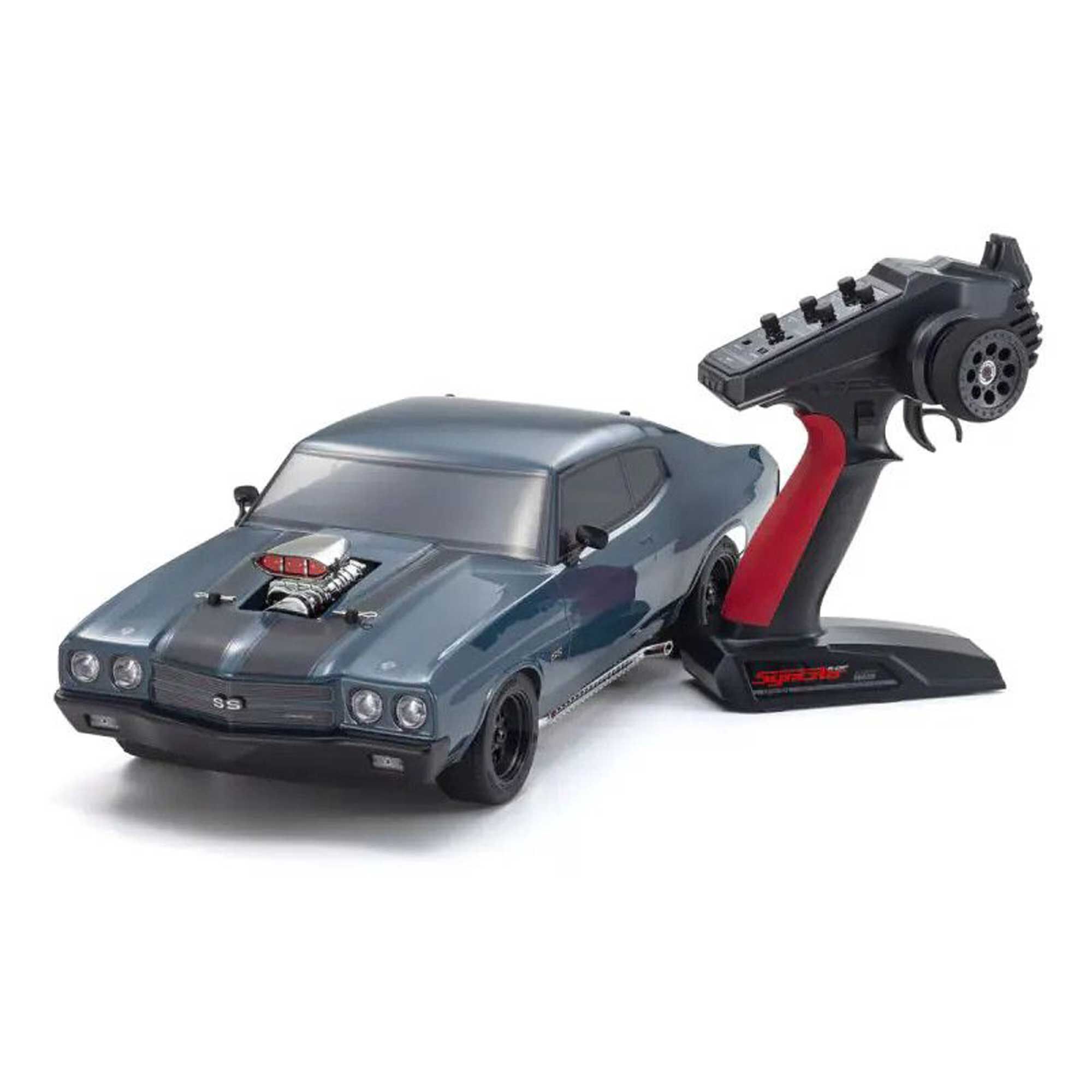 Kyosho 1/10 Fazer Mk2 Brushless 1970 Chevelle Supercharger AWD Touring RTR, Dark Blue