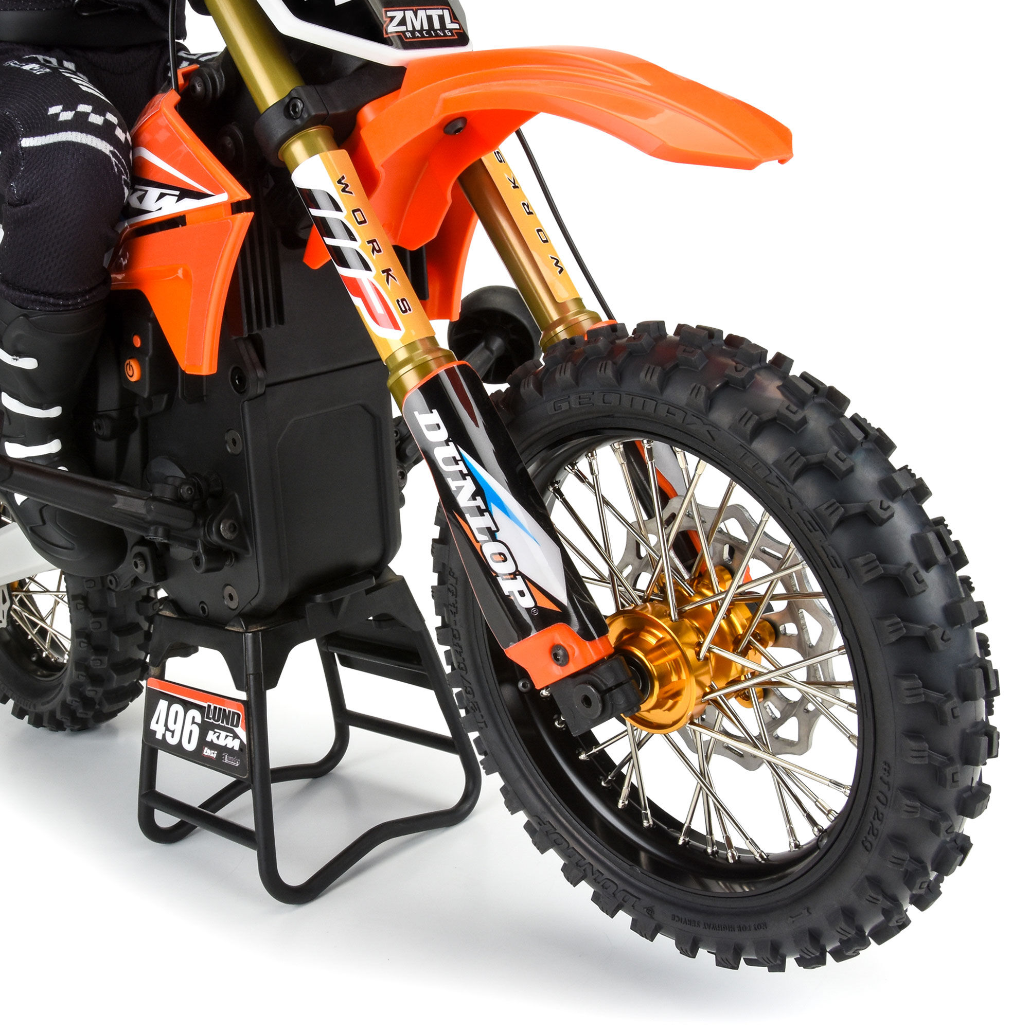 Pro-Line Racing 1/4 Dunlop Geomax MX33 V2 CR4 Front Tire MTD Sleeve: Pro-Spec Wheel