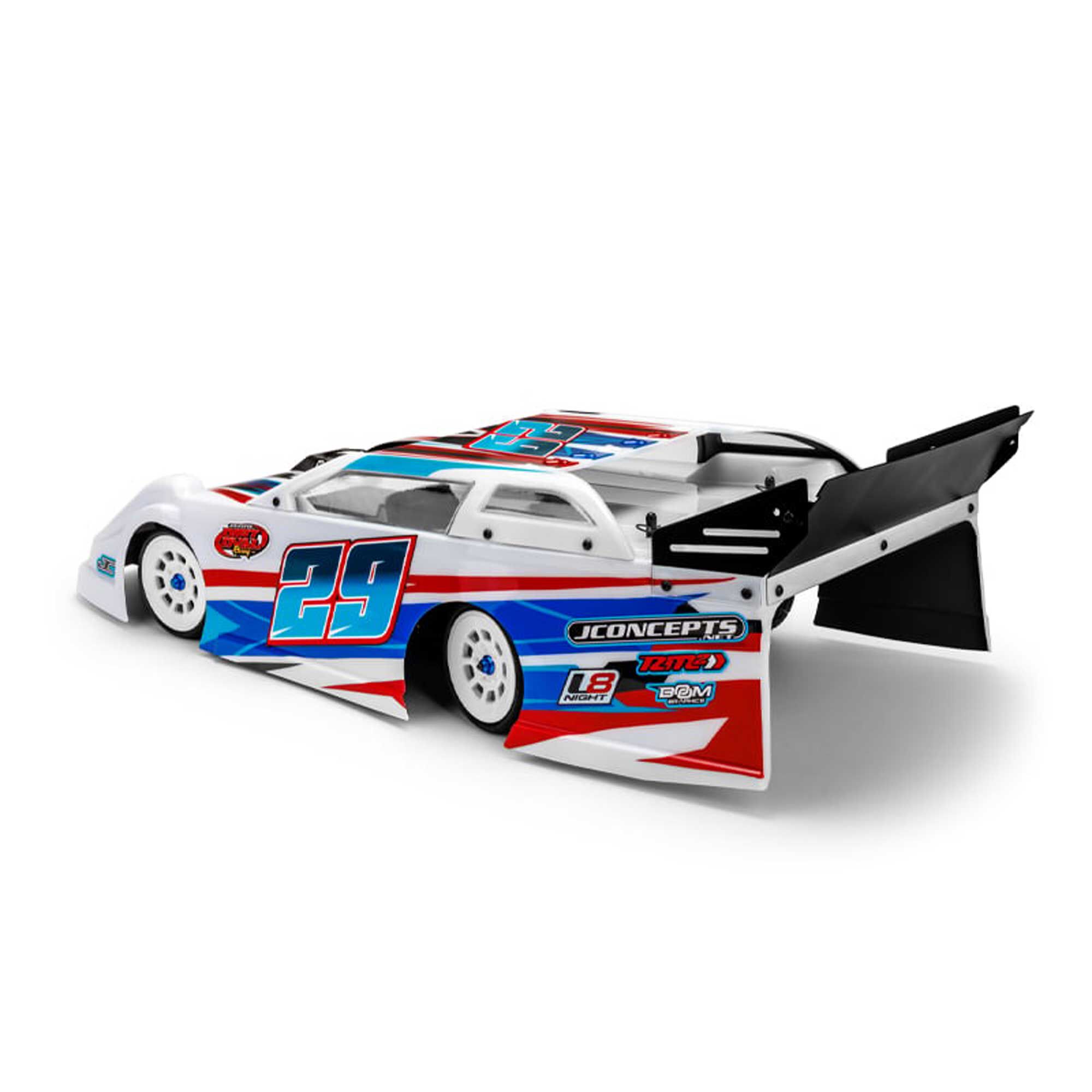 JConcepts, Inc. 1/10 L8 Night G3 Speedway Body, Decked With Rear Spoiler, Light-Weight