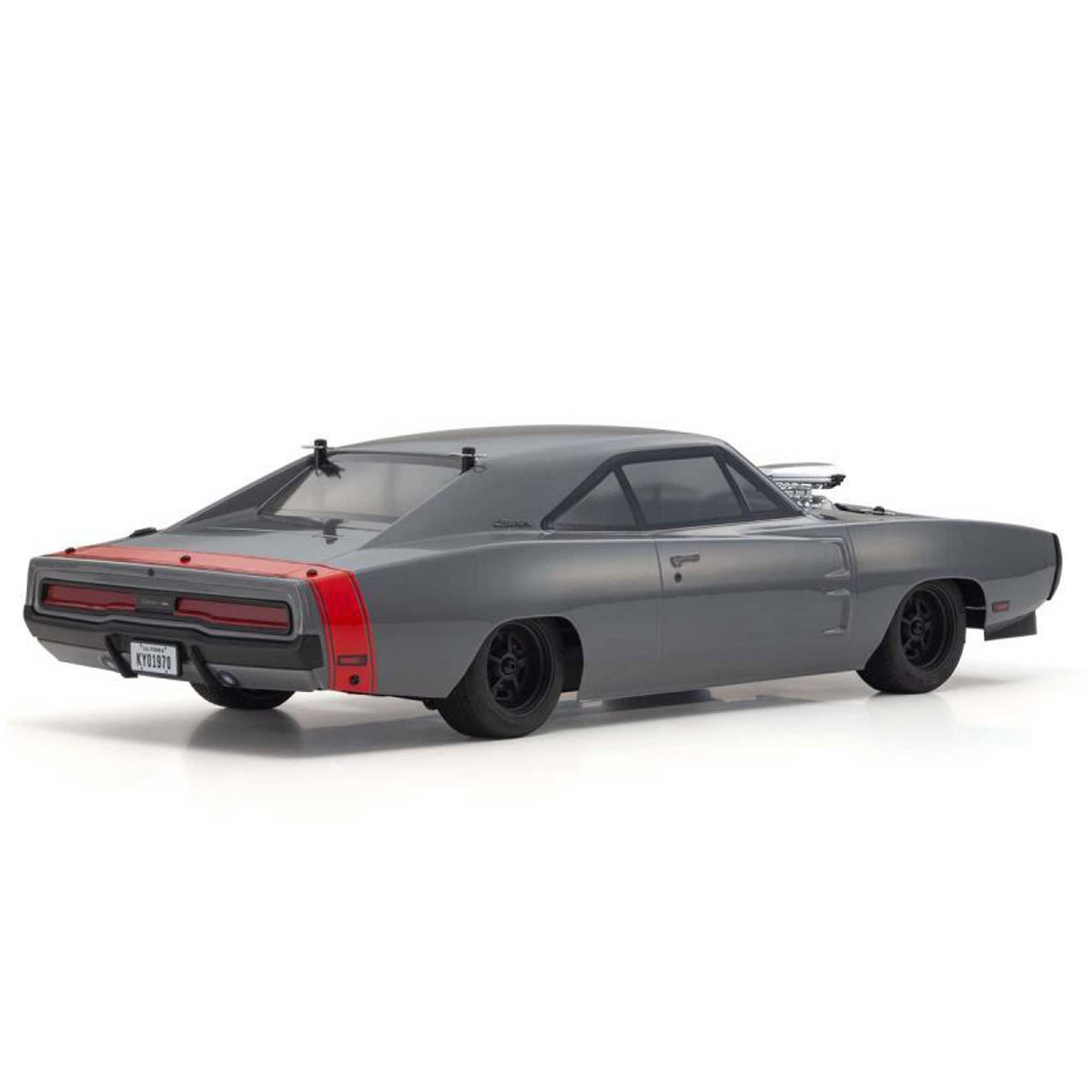 Kyosho 1/10 Fazer MK2 1970 Dodge Charger Supercharged 4x4 Brushless Electric Touring RTR, Gray