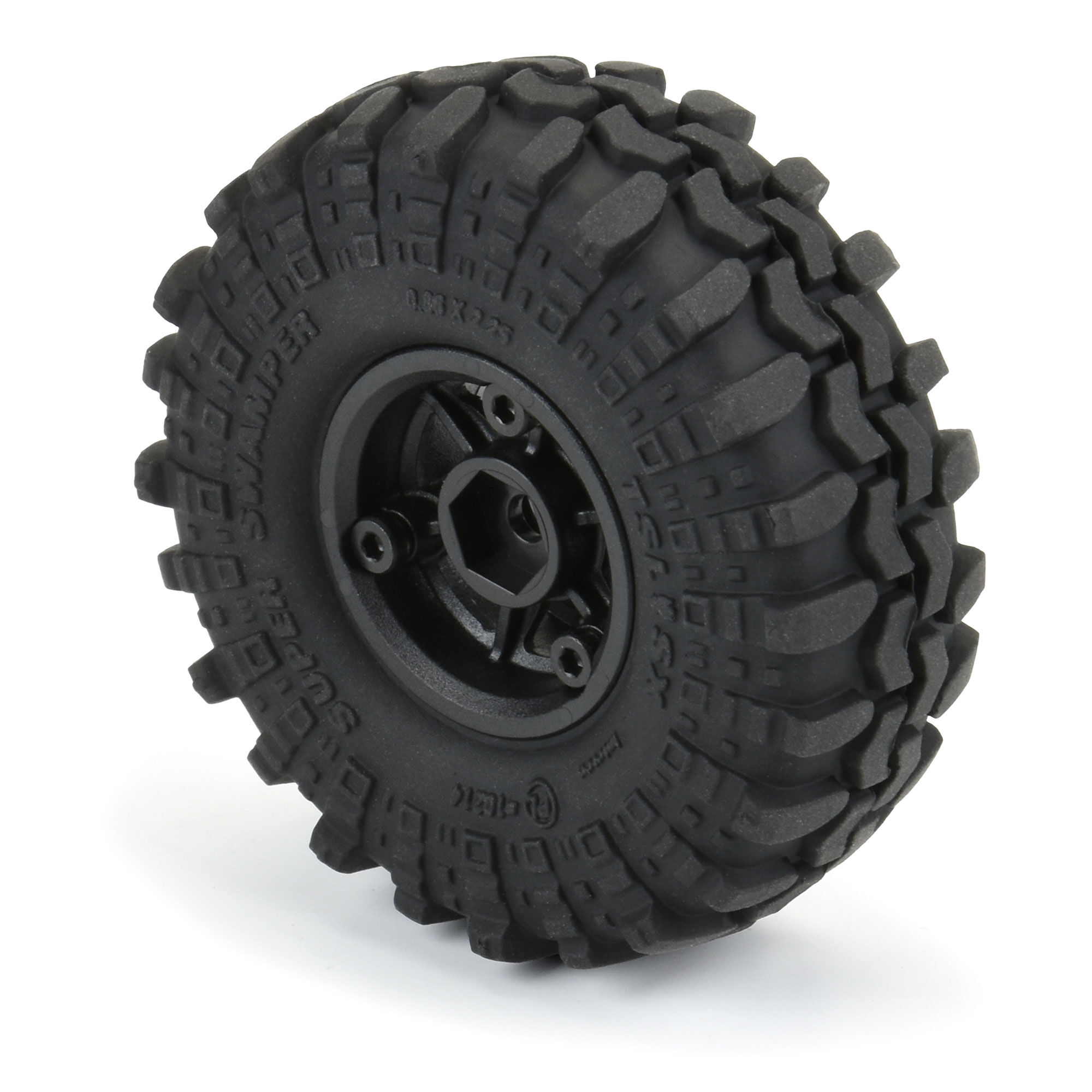 Pro-Line Racing 1/24 Interco Super Swamper F/R 1.0" Tires MTD 7mm Black Holcomb (4)