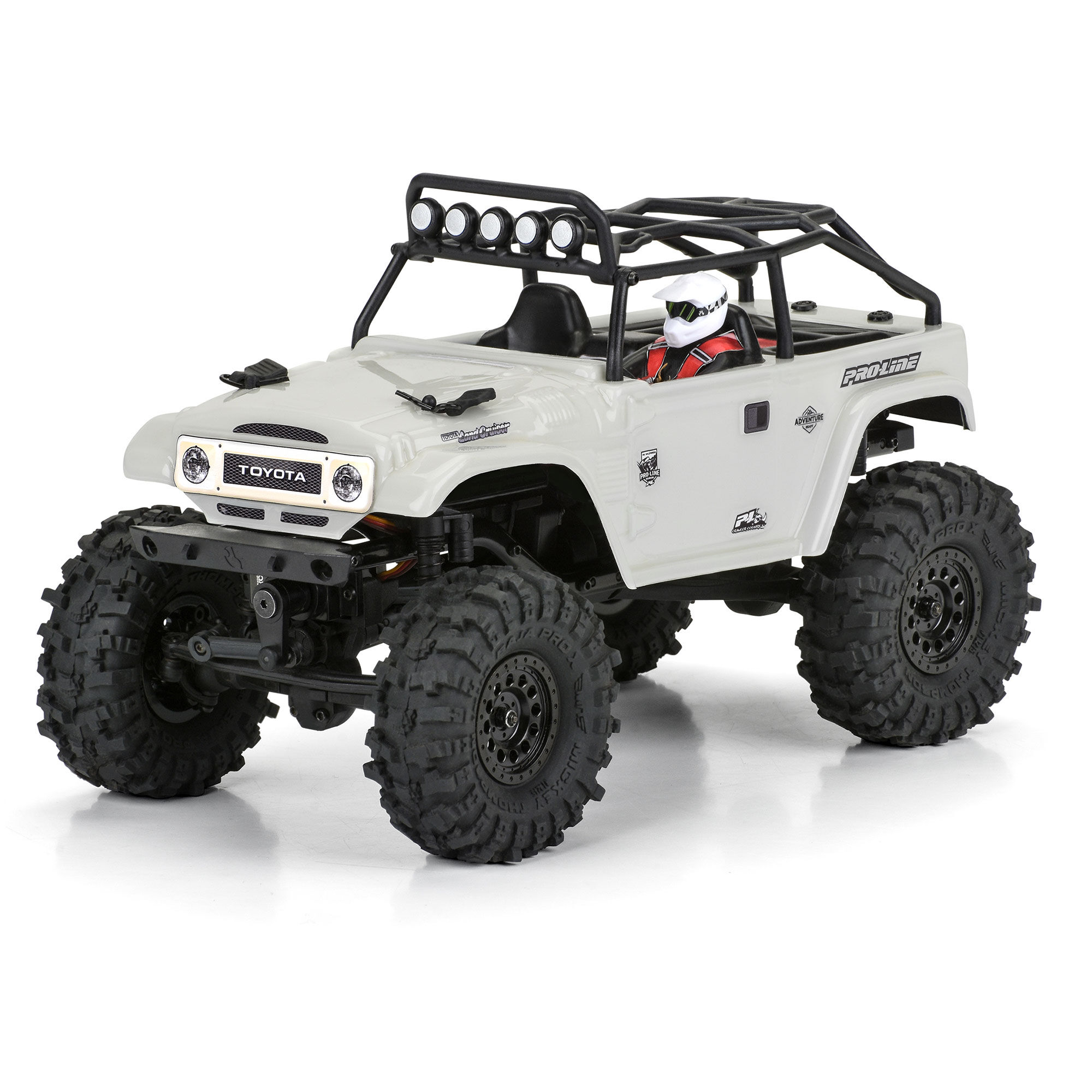Pro-Line Racing 1/24 1979 Toyota Land Cruiser FJ40 Clear Body with Trail Cage: SCX24