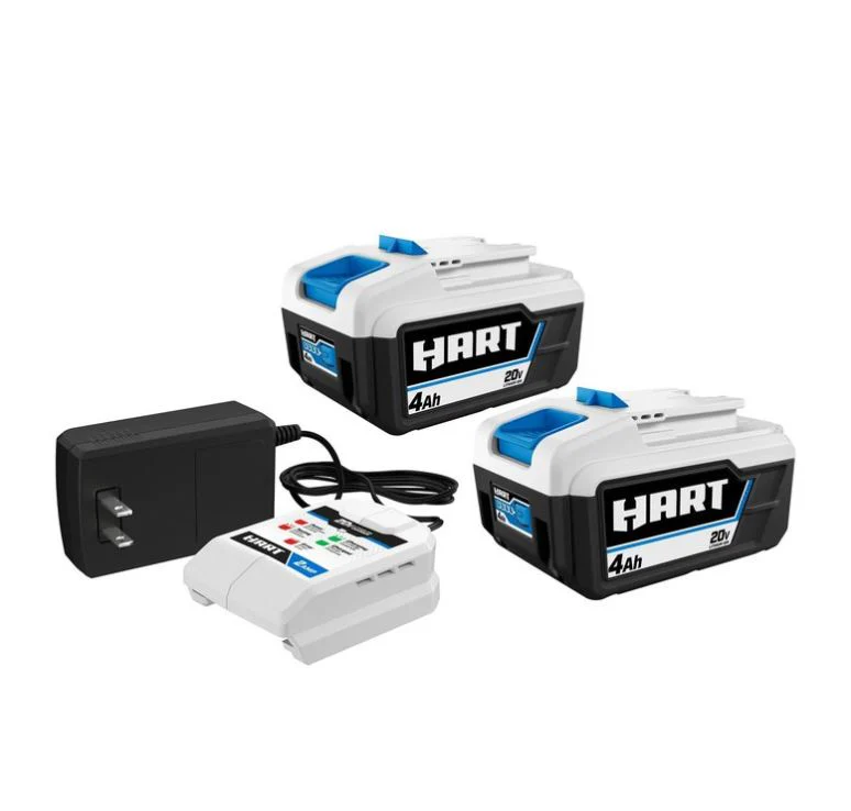 Restored HART 20V (2) 4Ah Battery and Charger Kit (Refurbished)