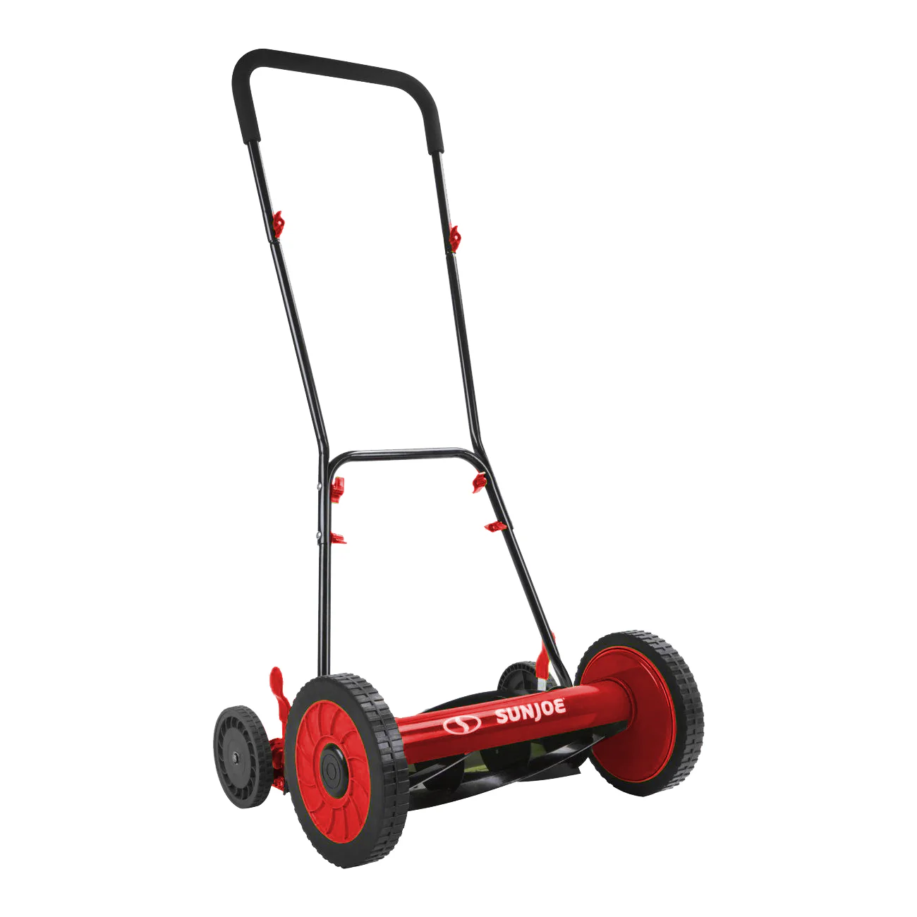 Sun Joe MJ504M 16-Inch Manual Reel Mower w/o Grass Catcher - Red