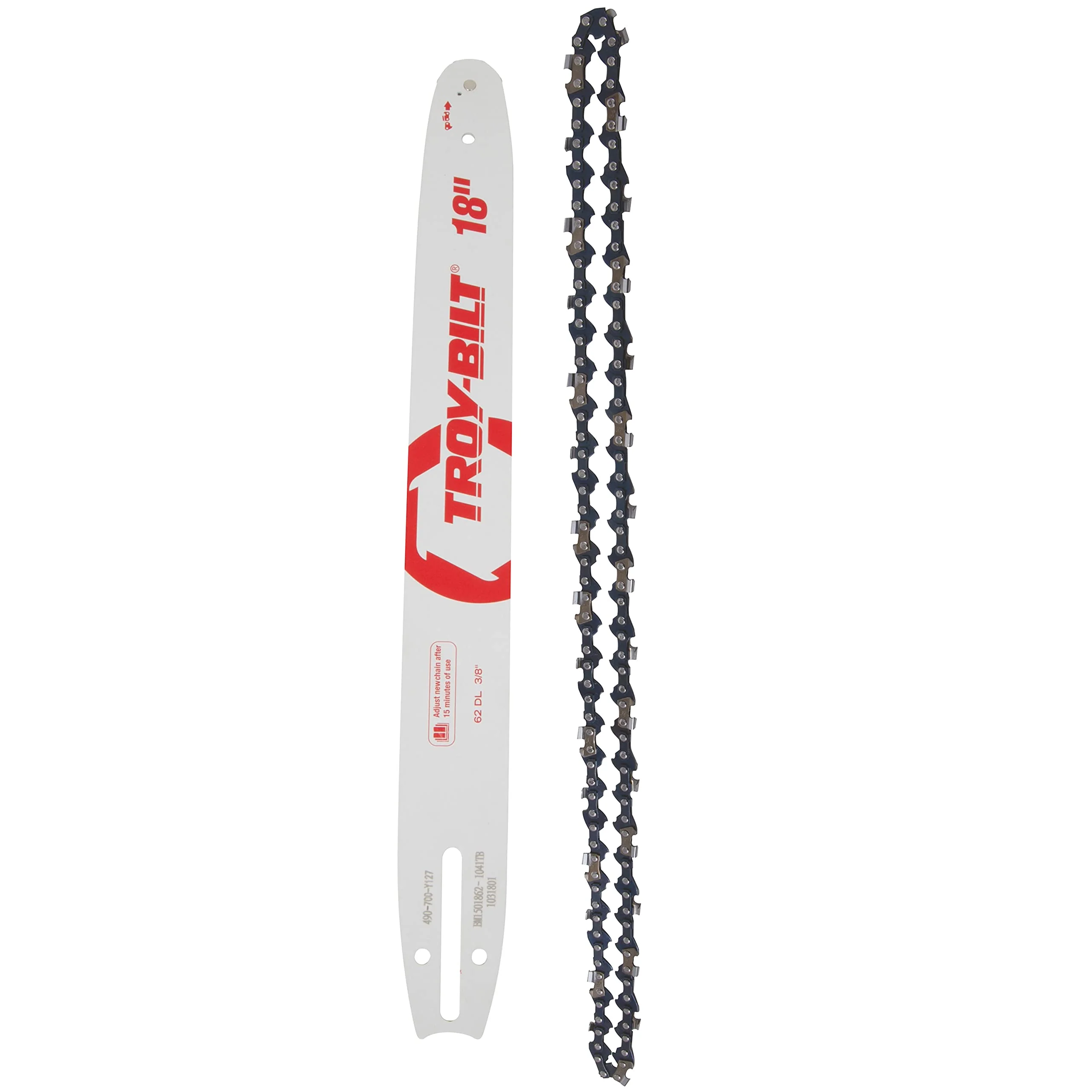 Troy-Bilt 490-700-Y127 Bar and Chain Combo, 18 Black