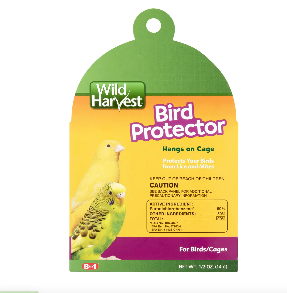 Wild Harvest Bird Protector for Small Birds | .5-Ounces
