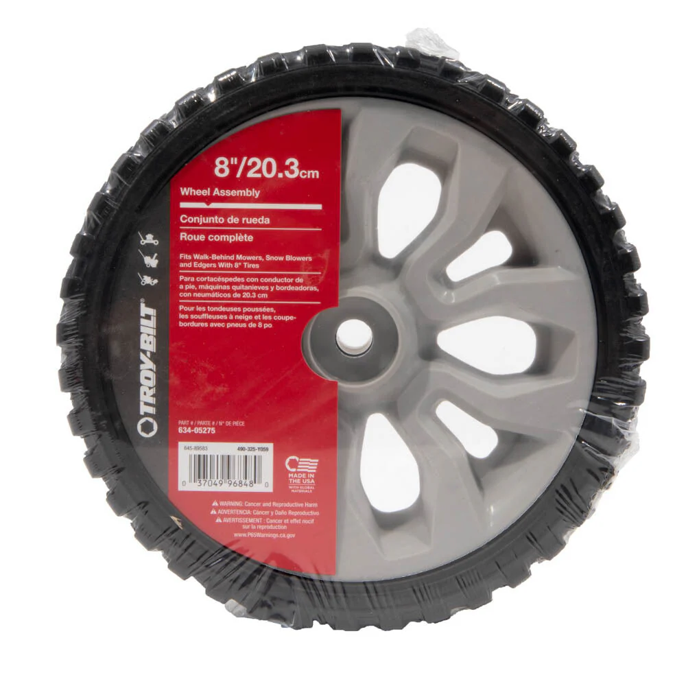 OEM Troy-Bilt 8-inch Wheel Assembly Model 490-325-Y059