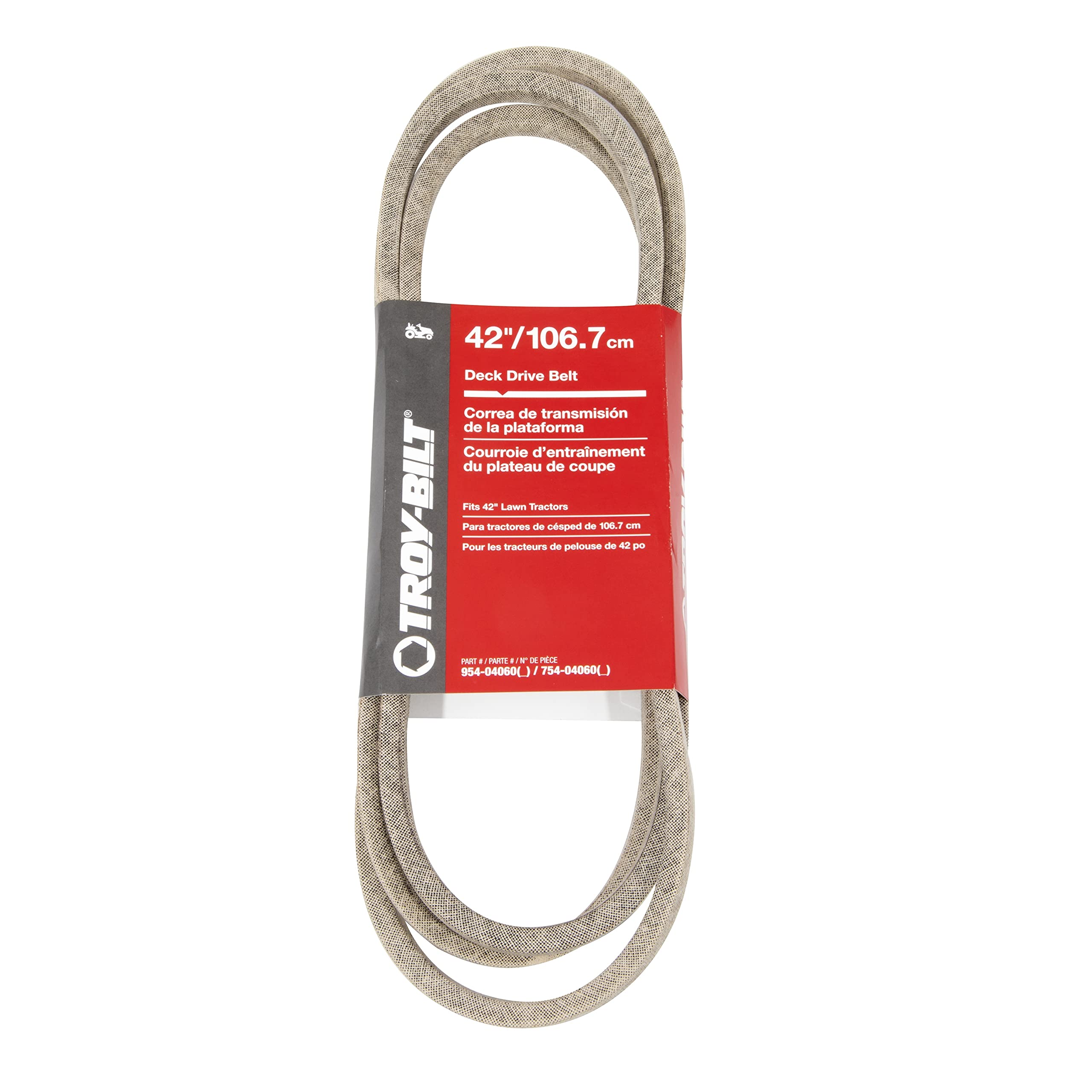 Troy-Bilt 490-501-Y044 42 in. Deck Drive Belt, Black