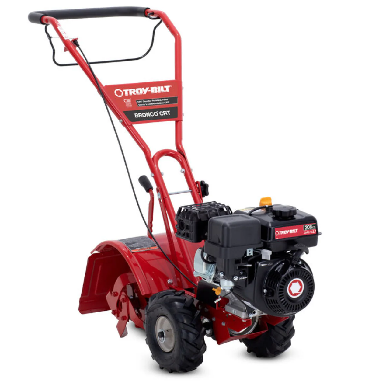 Troy-Bilt Bronco CRT Tiller | 208cc Engine | 14 Rear Tine Tiller