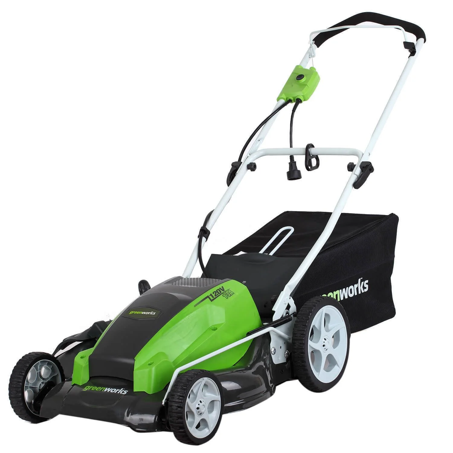 Restored Greenworks 13 Amp 21 Corded Lawn Mower (Refurbished)