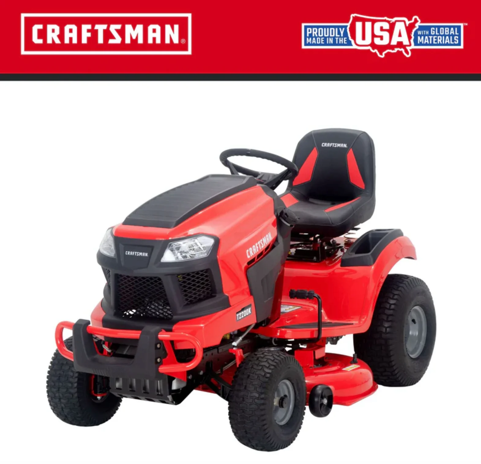 Craftsman T2200K | 42-in 20 HP 725cc Hydrostatic Riding Mower (Open Box)