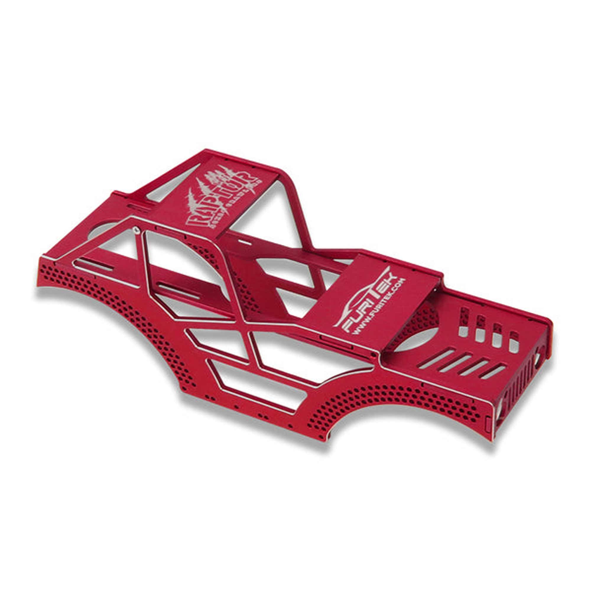 Furitek Raptor Aluminum Frame Kit, Red: SCX24