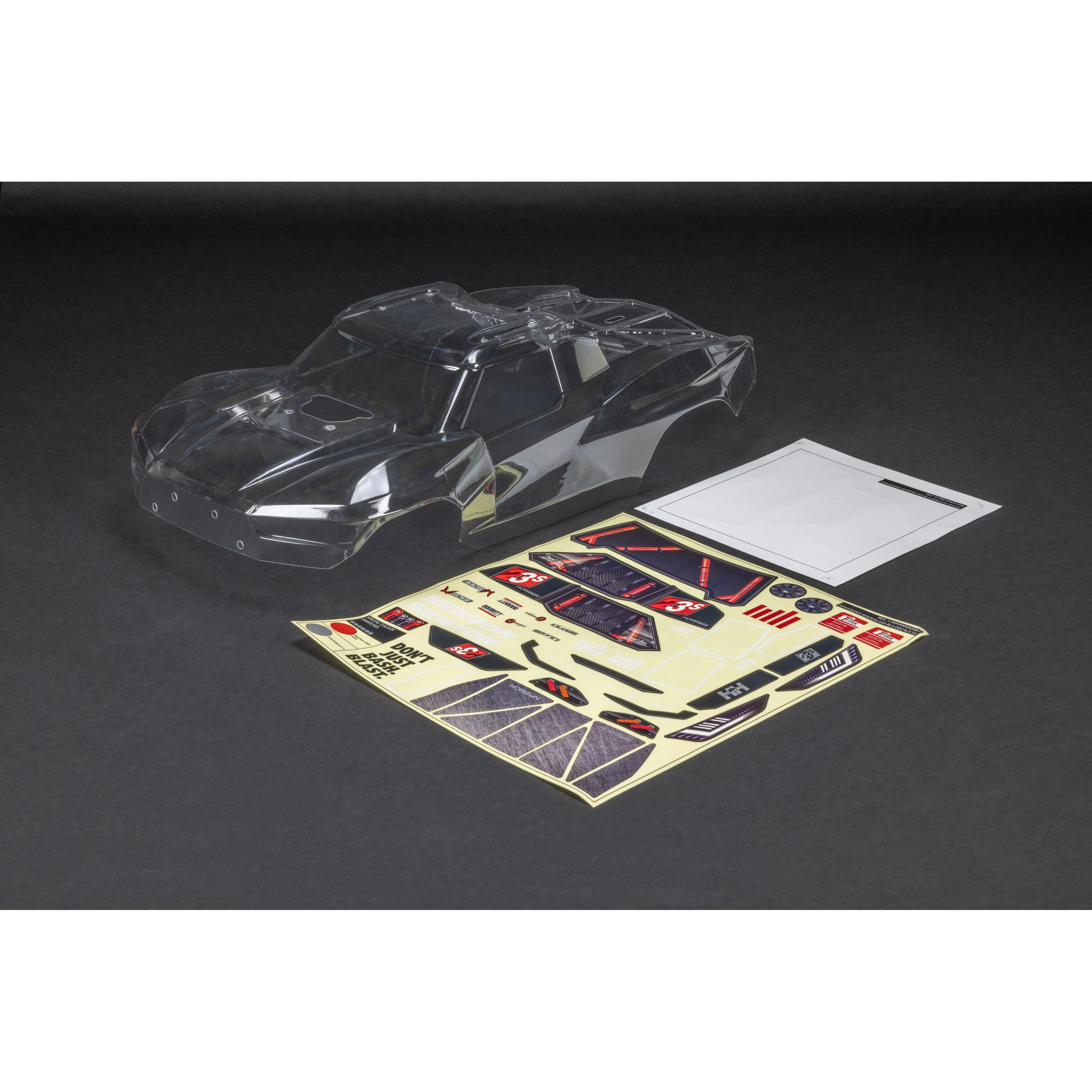 ARRMA SENTON 4X4 Trimmed Body, Clear