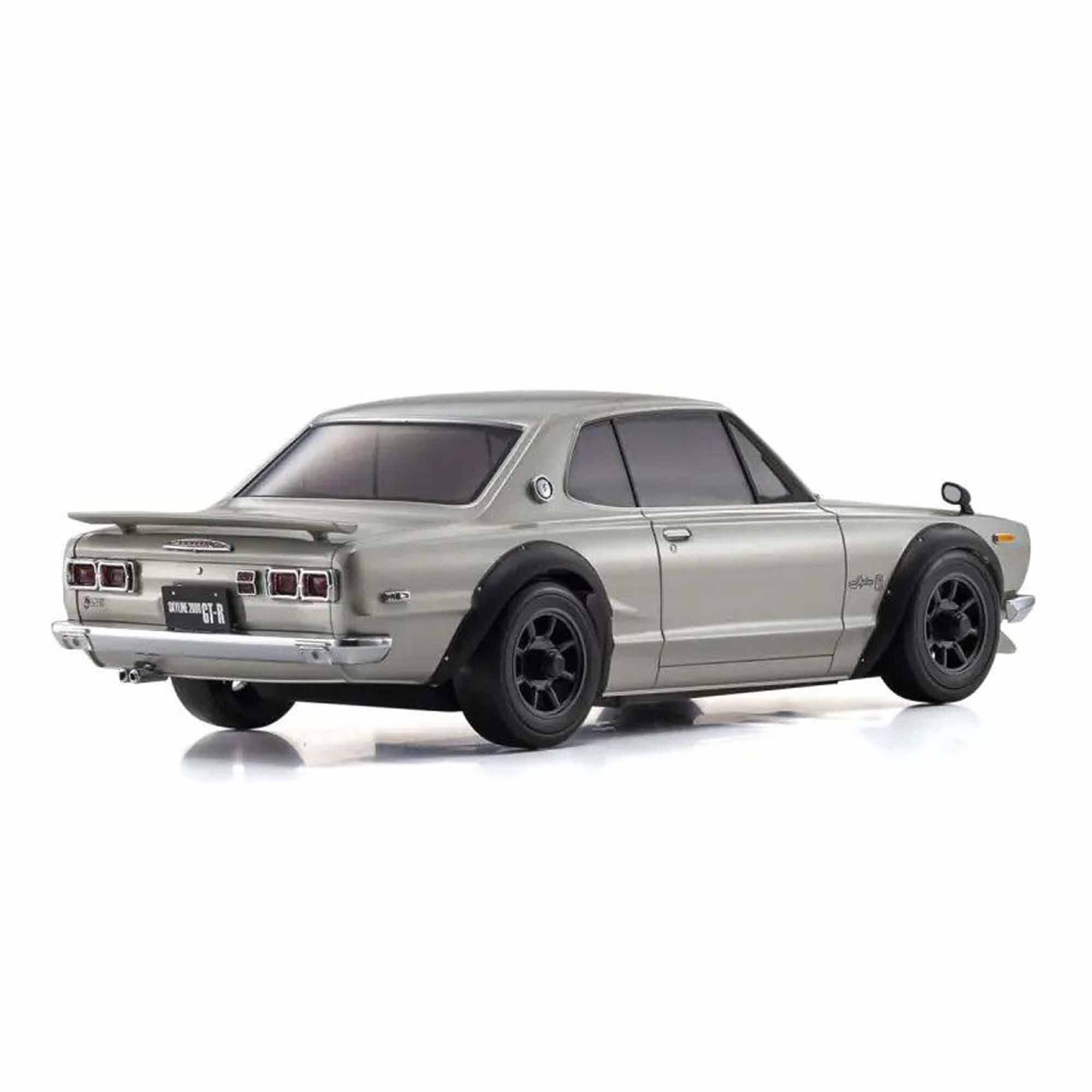 Kyosho 1/28 Nissan Skyline 2000GT-R MR-04 2WD Touring Car RTR, Silver