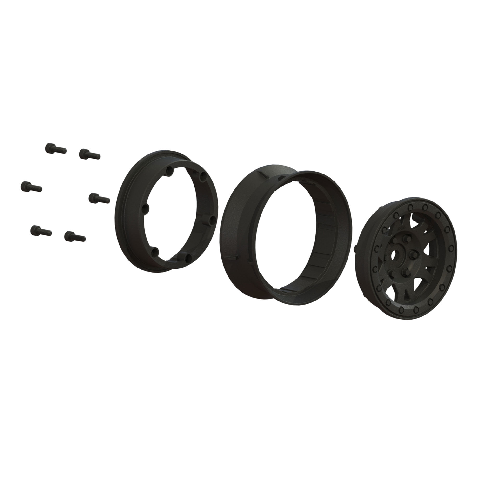 Pro-Line Racing 1/10 Impulse Front/Rear 1.9" 12mm Rock Crawler Wheels (2) Black