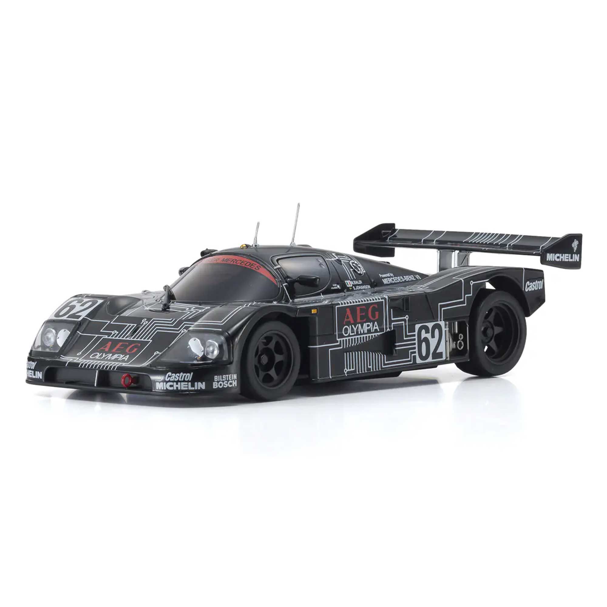 Kyosho 1/28 1988 Sauber-Mercedes Gruppe-C-Rennsportwagen C9 MINI-Z RWD RTR, Black