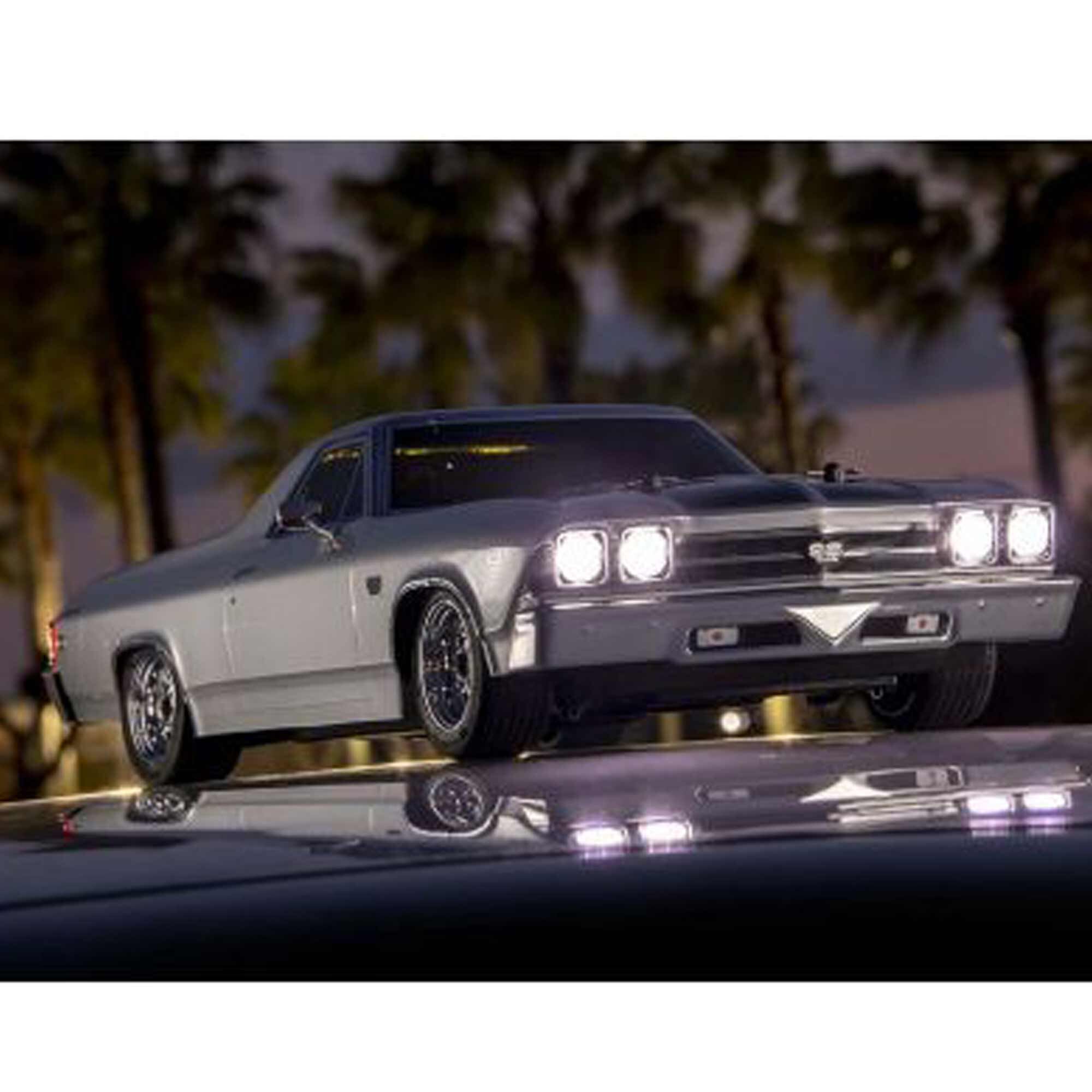 Kyosho 1/10 1969 Chevy El Camino Fazer Mk2 FZ02L Brushed 4x4 On-Road Touring RTR, Cortez Silver