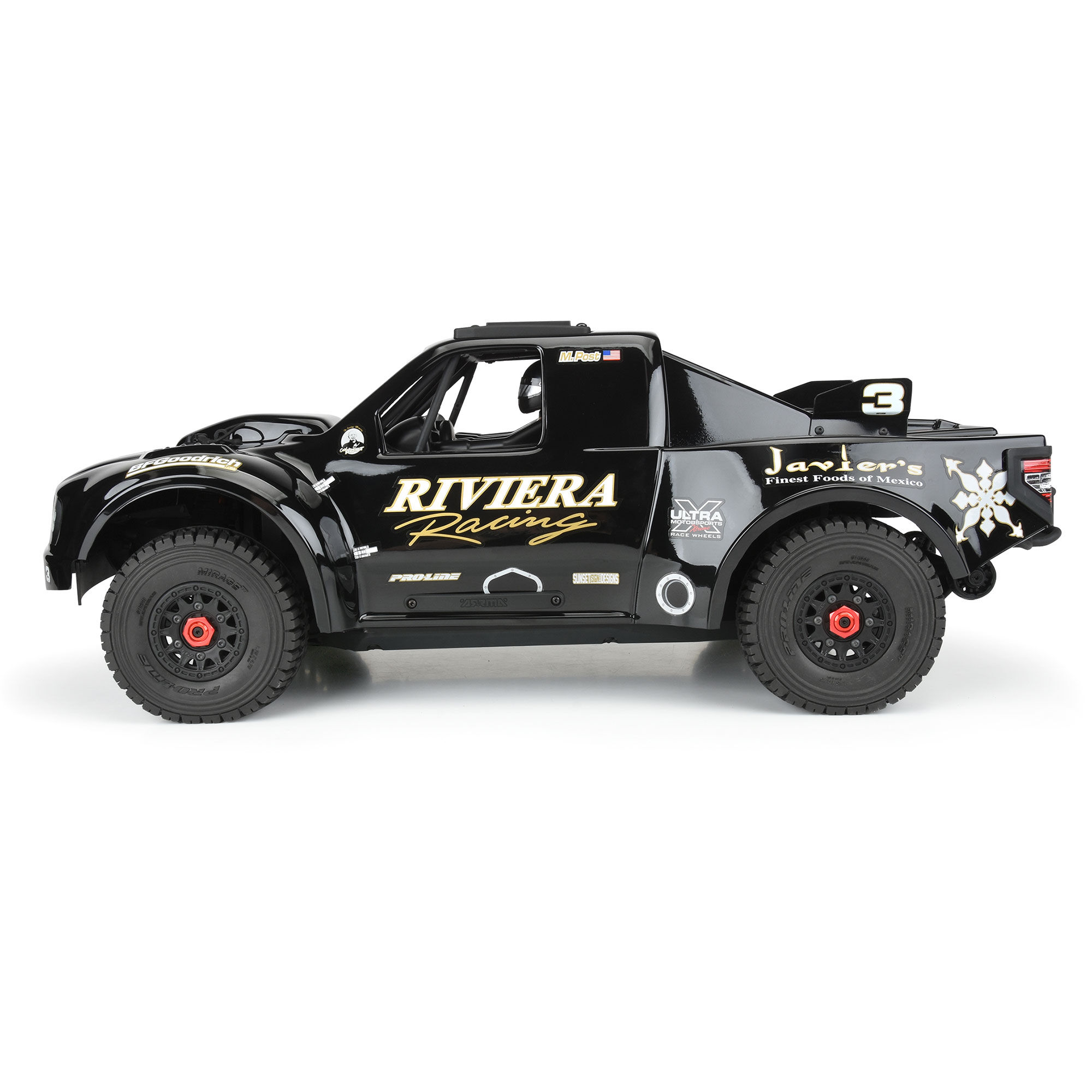 Pro-Line Racing 1/8 Pre-Cut 1997 Ford F-150 Trophy Truck Riviera Black Body: Mojave