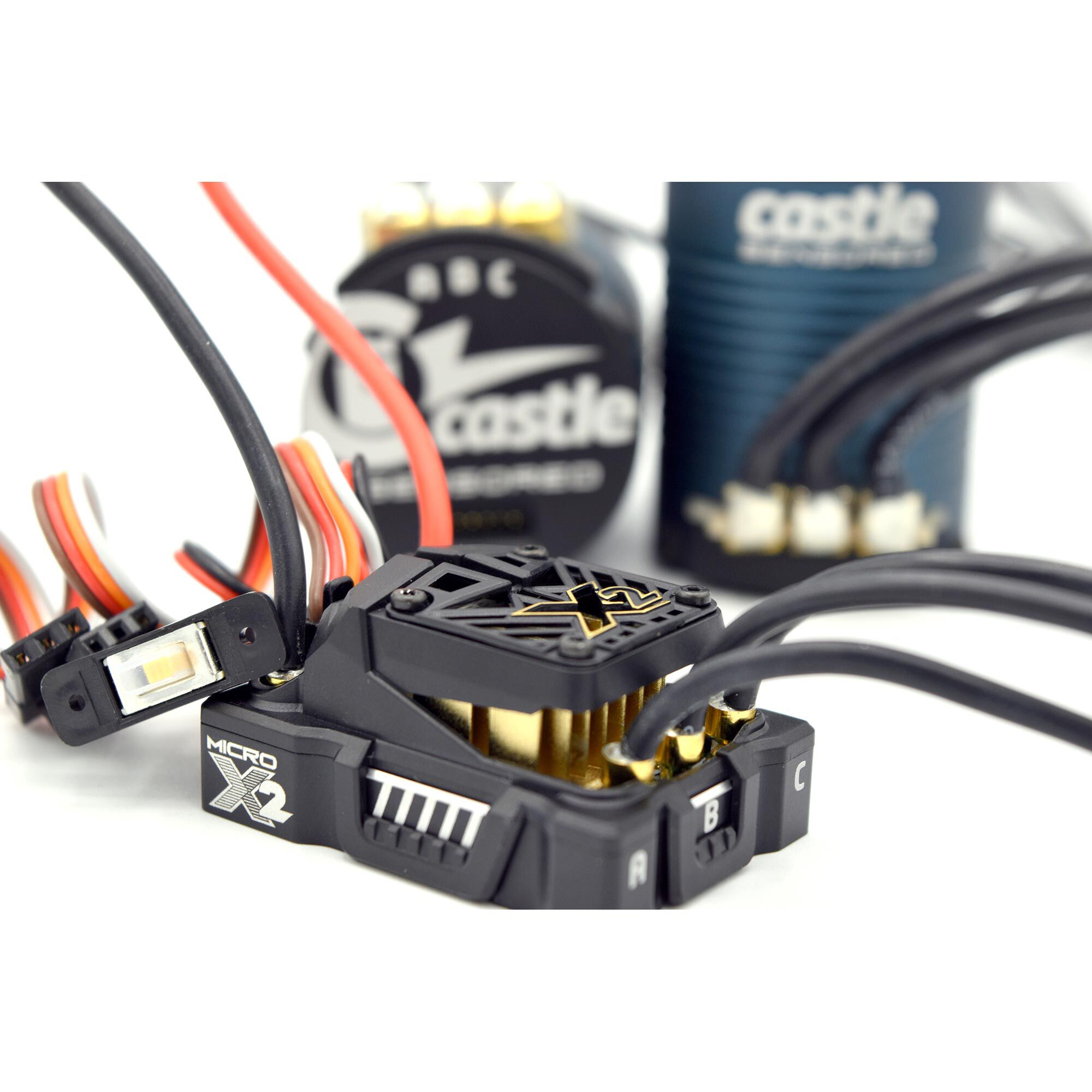 Castle Creations Mamba Micro X2, 16.8V, Waterproof Sensored ESC W1406-2850KV Combo