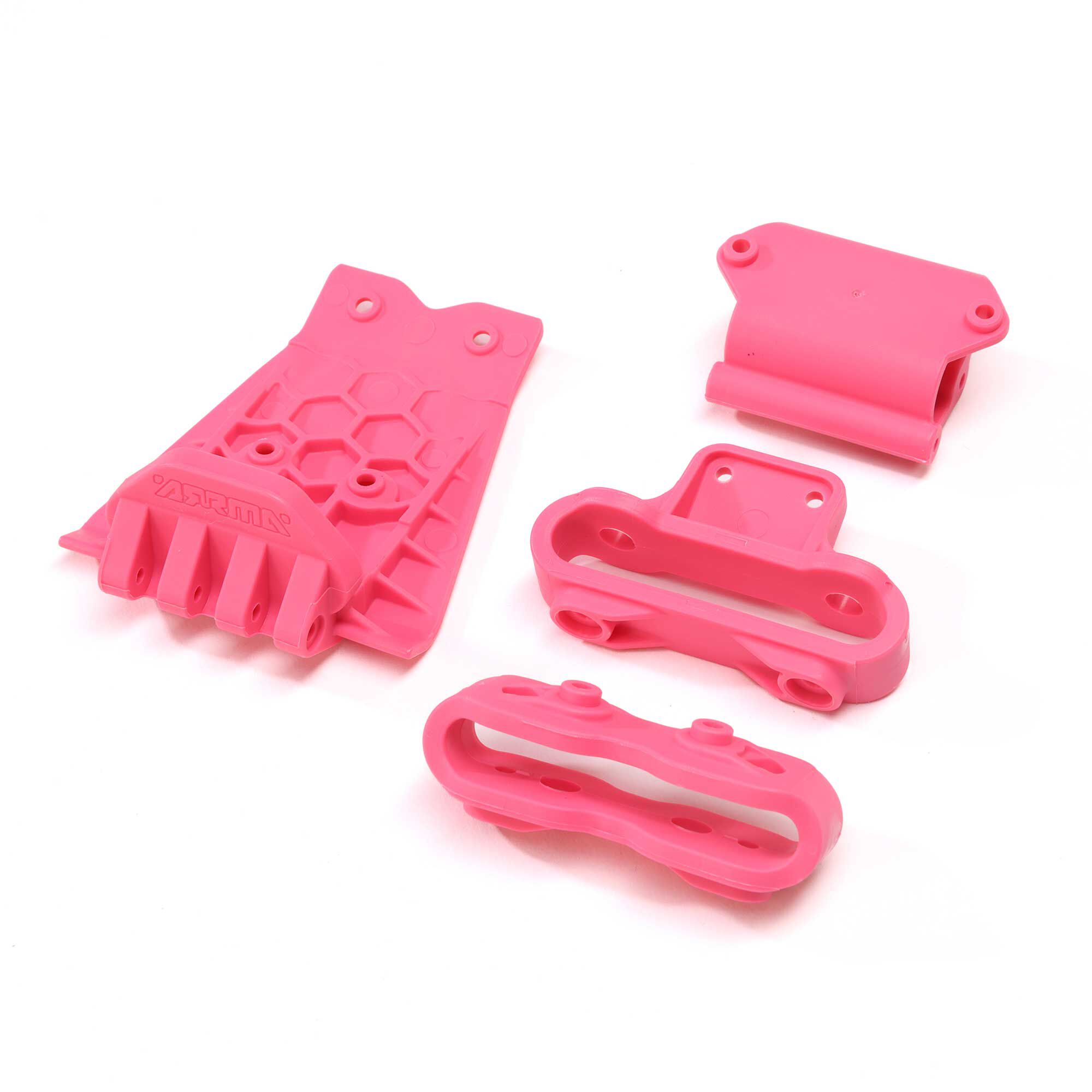 ARRMA Lower Skid And Bumper Mount Set, Pink