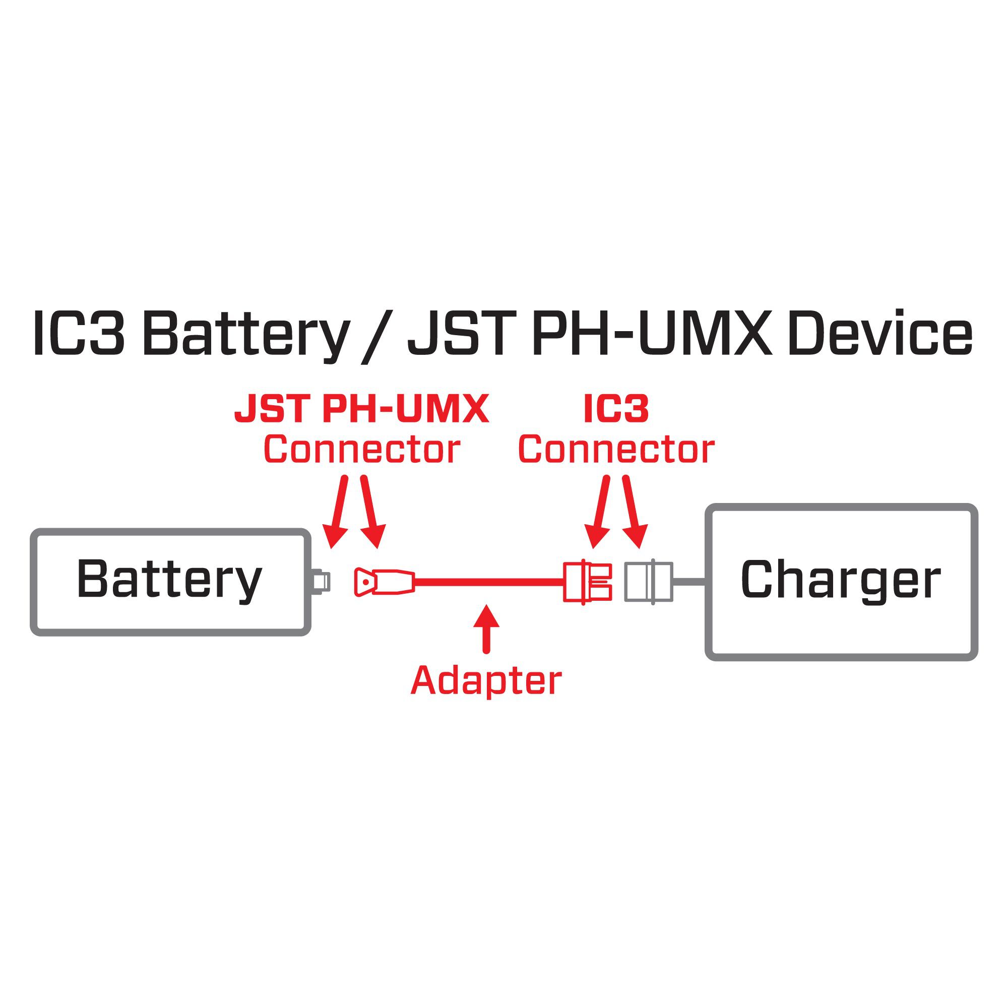 Spektrum Accessories Adapter: IC3 Battery / JST PH-UMX Device