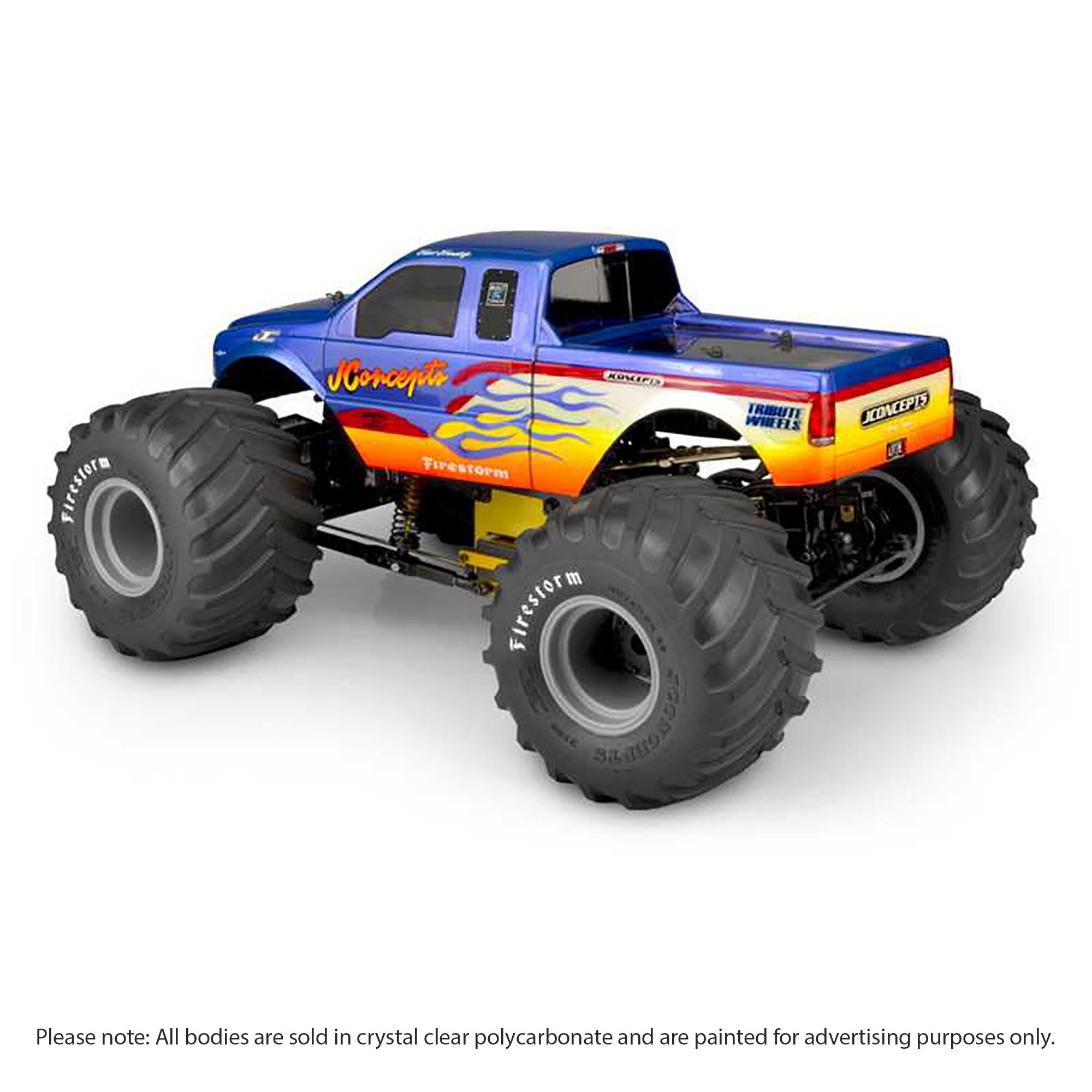 JConcepts, Inc. 1/10 2005 Ford F-250 Super Duty Monster Truck Clear Body