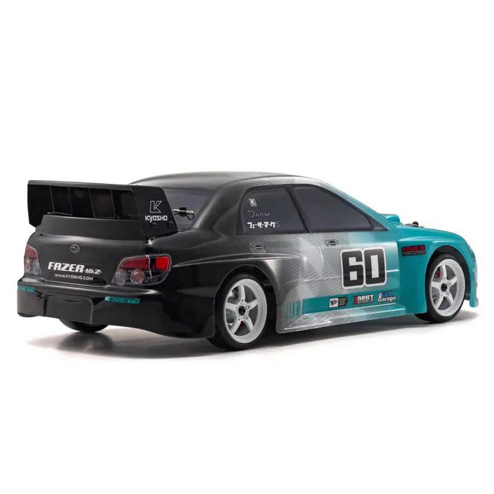 Kyosho 1/10 2006 Subaru Impreza Fazer Mk2 4x4 On-Road Touring RTR, Turquoise