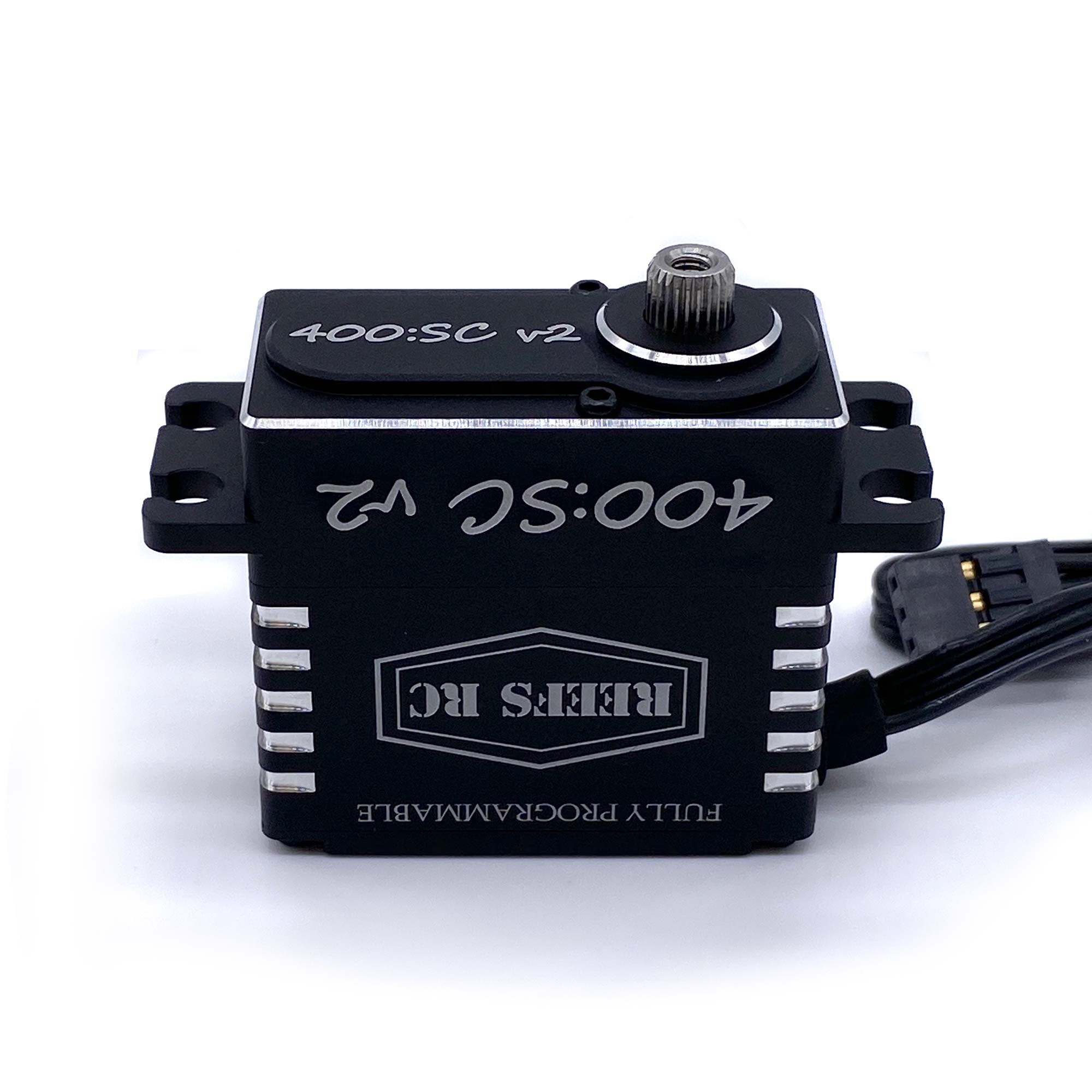 REEFS RC 400:SC V2 Standard Digital Metal Gear Waterproof Programmable Servo, Black