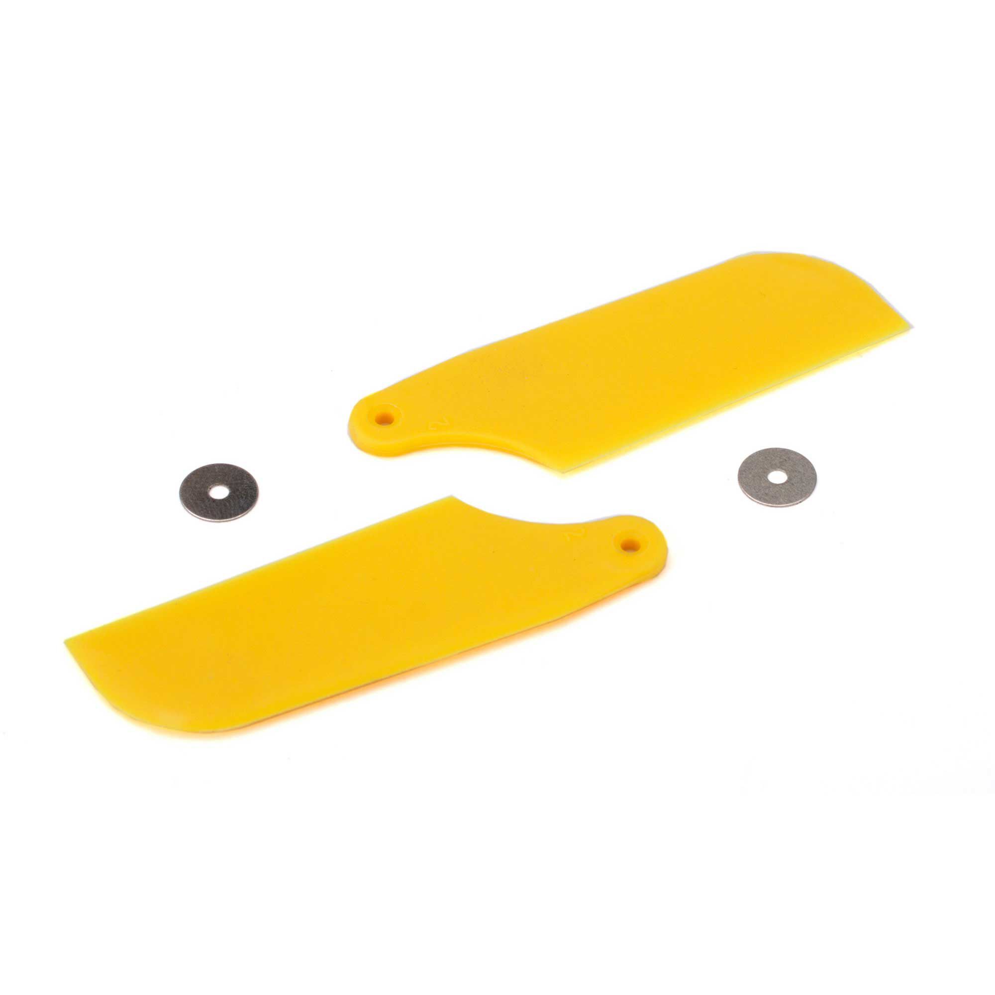 Blade Tail Rotor Blade Set, Yellow: B450 3D, B400, B450 X