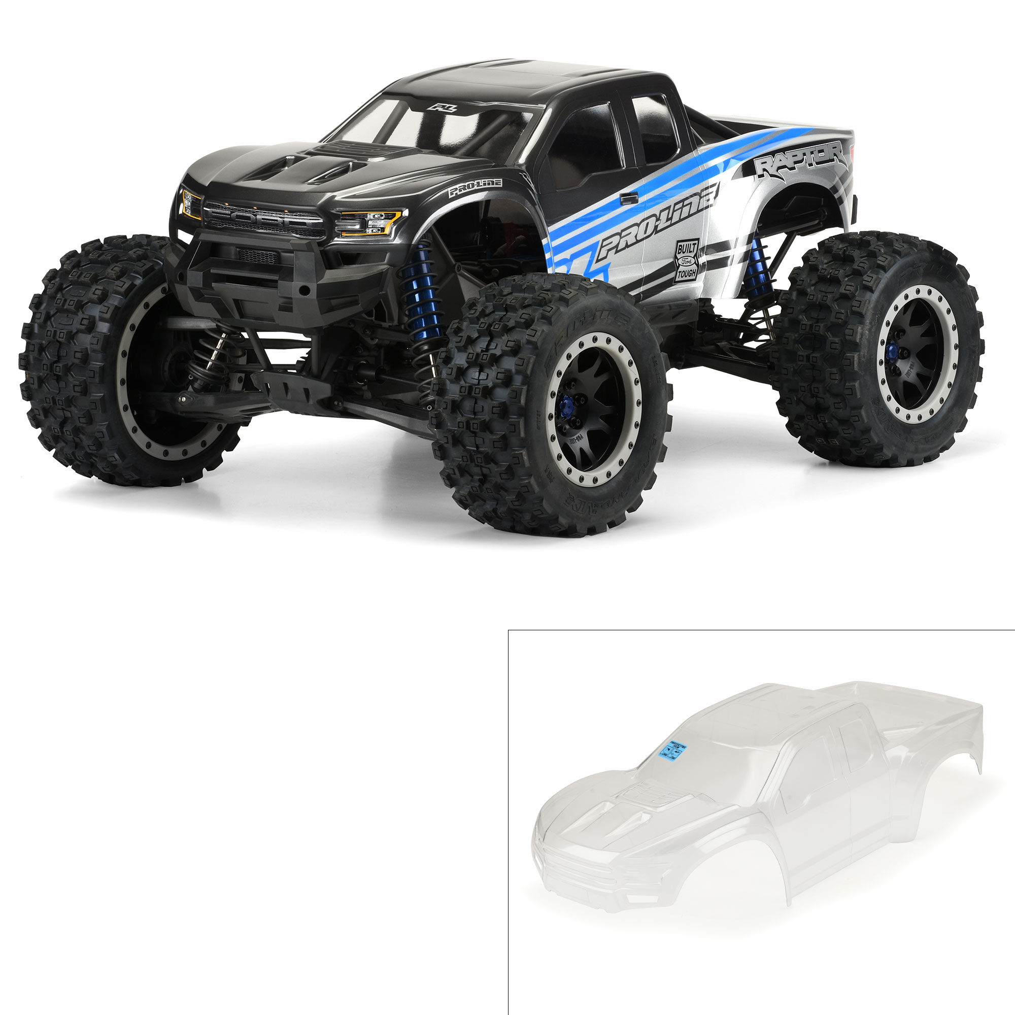 Pro-Line Racing 1/5 Pre-Cut 2017 Ford F-150 Raptor Clear Body: X-MAXX