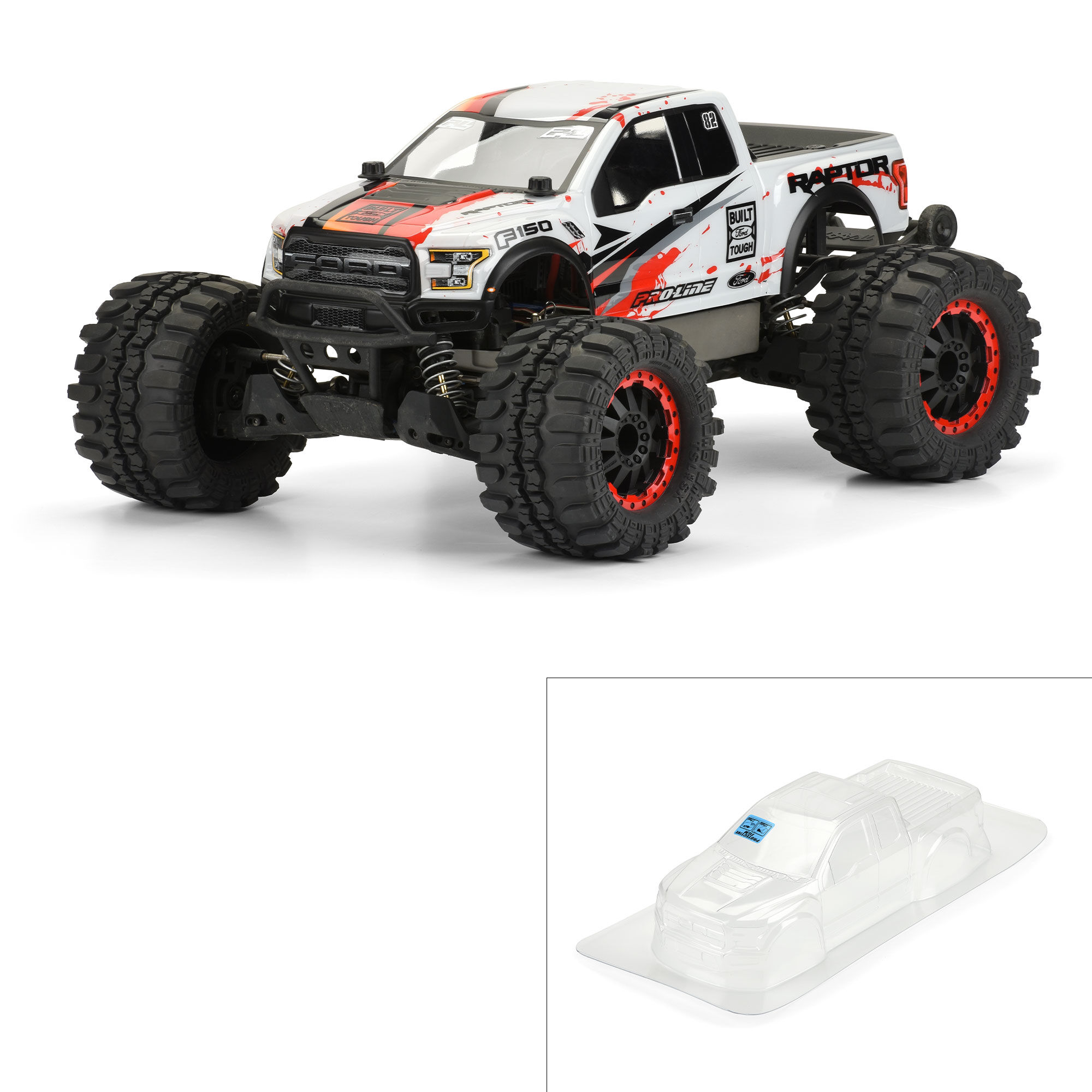 Pro-Line Racing 1/10 2017 Ford F-150 Raptor Clear Body: Stampede