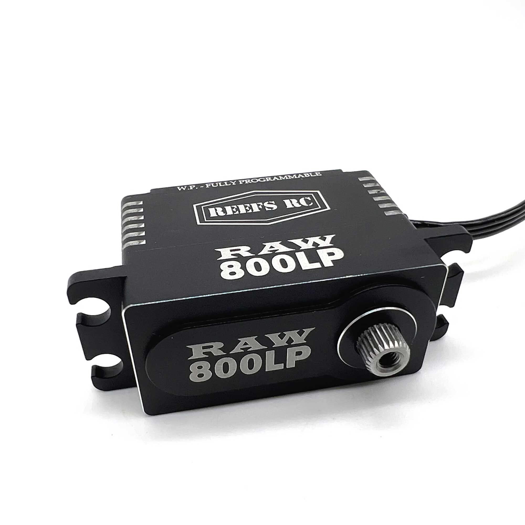 REEFS RC RAW 800LP Low Profile Digital Metal Gear Waterproof Programmable Servo, Black