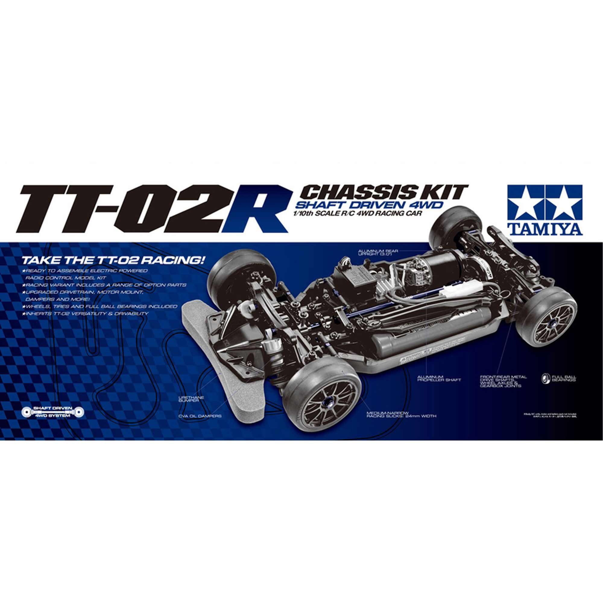 Tamiya 1/10 TT-02R 4x4 Chassis Kit