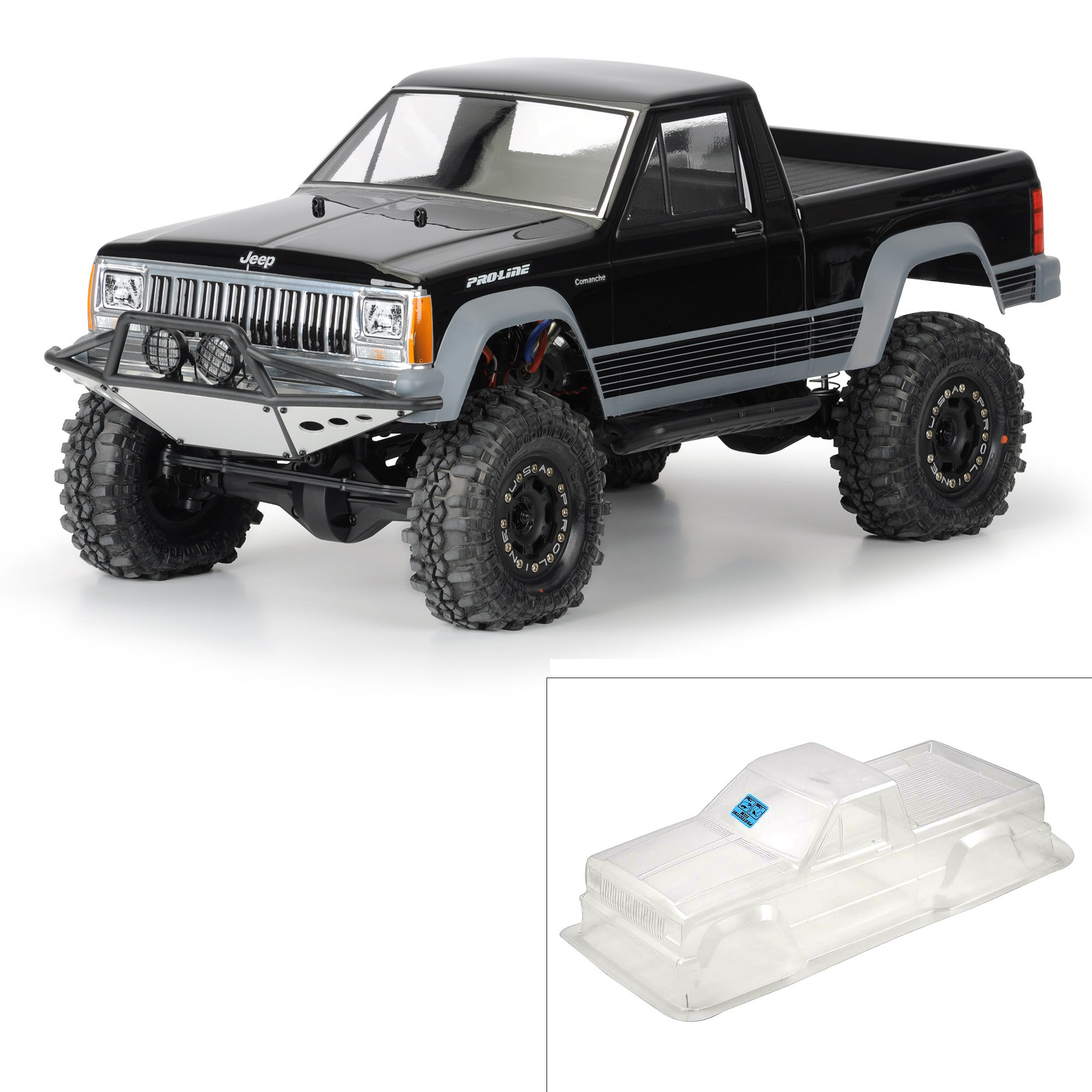 Pro-Line Racing 1/10 Jeep Comanche Full Bed Clear Body 12.3" (313mm) WB Crwlrs